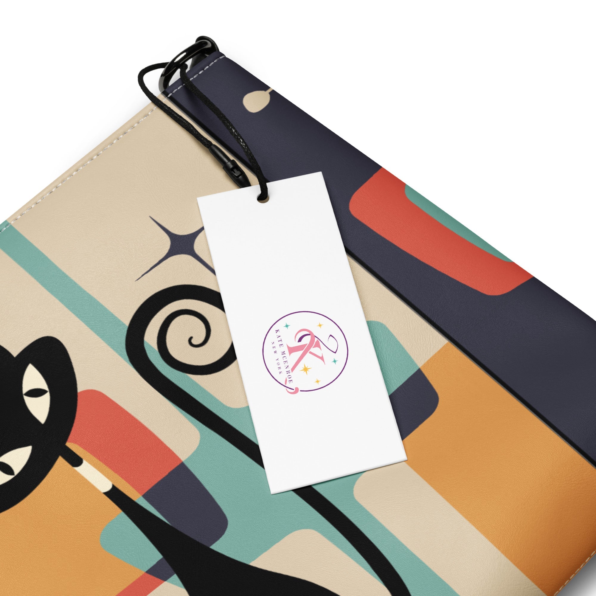 Kate McEnroe New York Atomic Cat Mid Century Modern Kitschy Retro MCM Crossbody BagCrossbody Bags1343976_16704