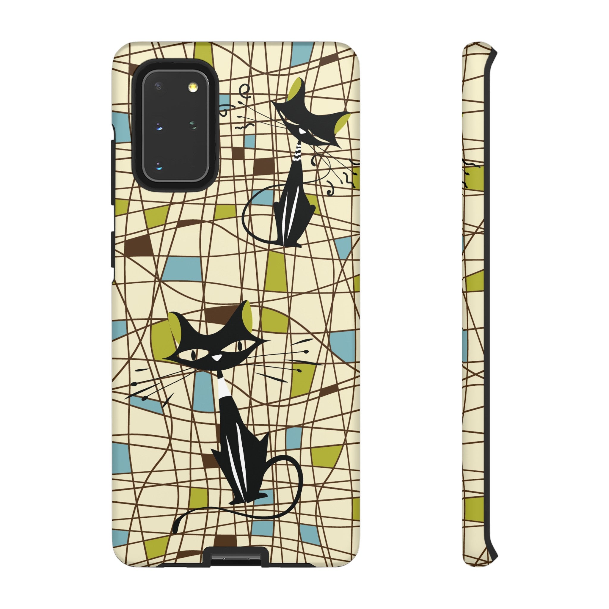 Kate McEnroe New York Atomic Cat Mid Century Modern Retro Chic Samsung Galaxy Phone CasesPhone Cases19012778092278397164