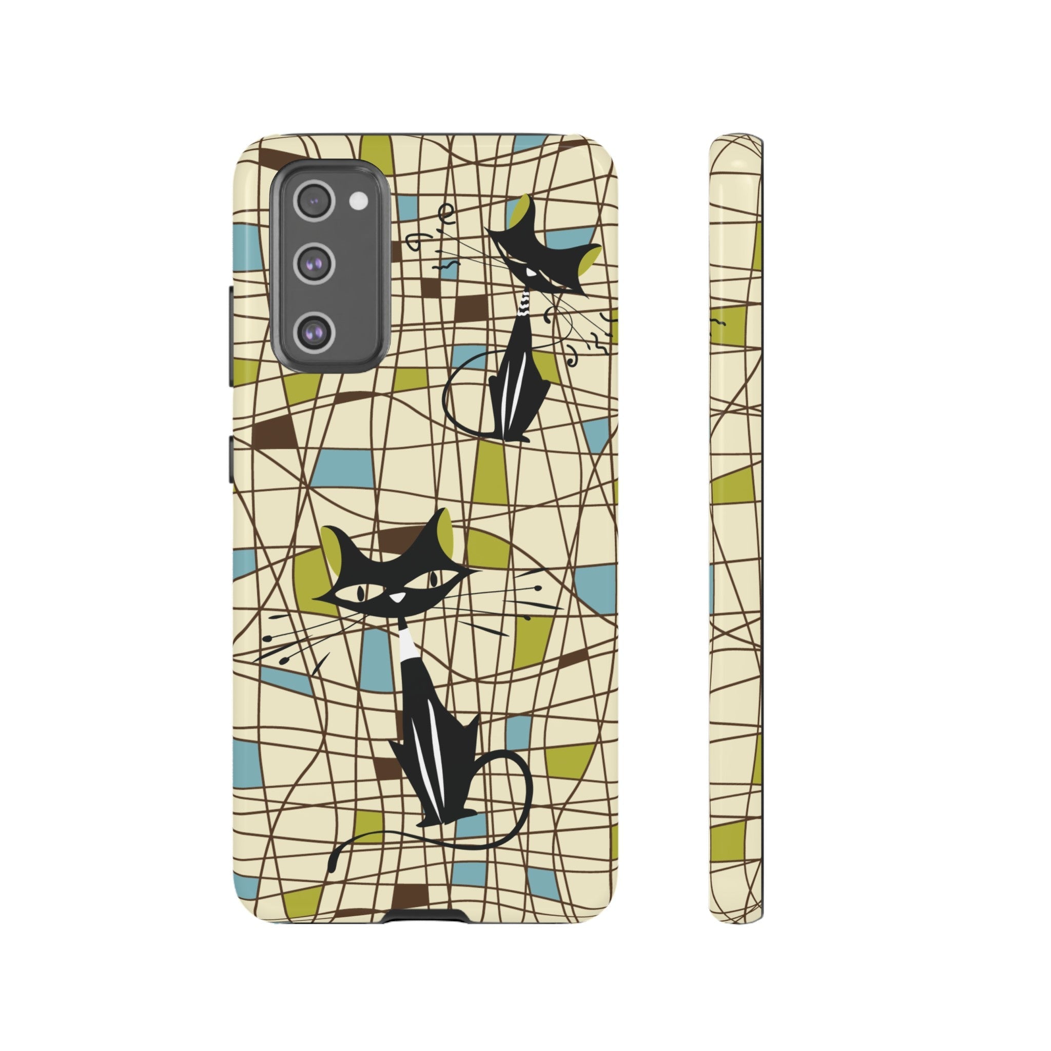 Kate McEnroe New York Atomic Cat Mid Century Modern Retro Chic Samsung Galaxy Phone CasesPhone Cases23748002140337431810
