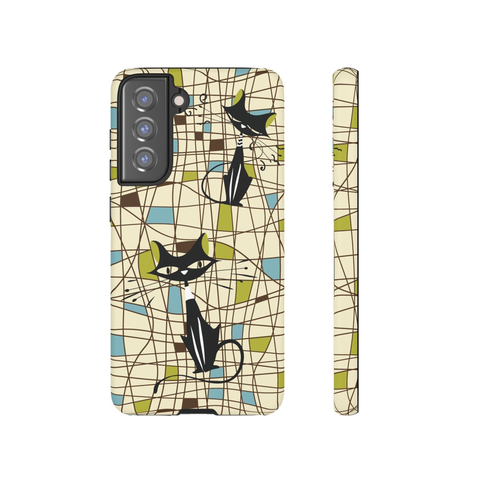 Kate McEnroe New York Atomic Cat Mid Century Modern Retro Chic Samsung Galaxy Phone CasesPhone Cases26010807832951152975