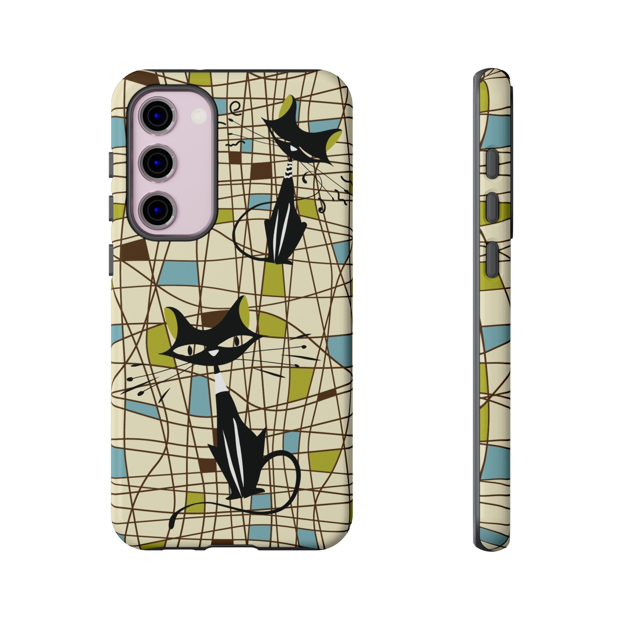 Kate McEnroe New York Atomic Cat Mid Century Modern Retro Chic Samsung Galaxy Phone CasesPhone Cases28330927496238437718