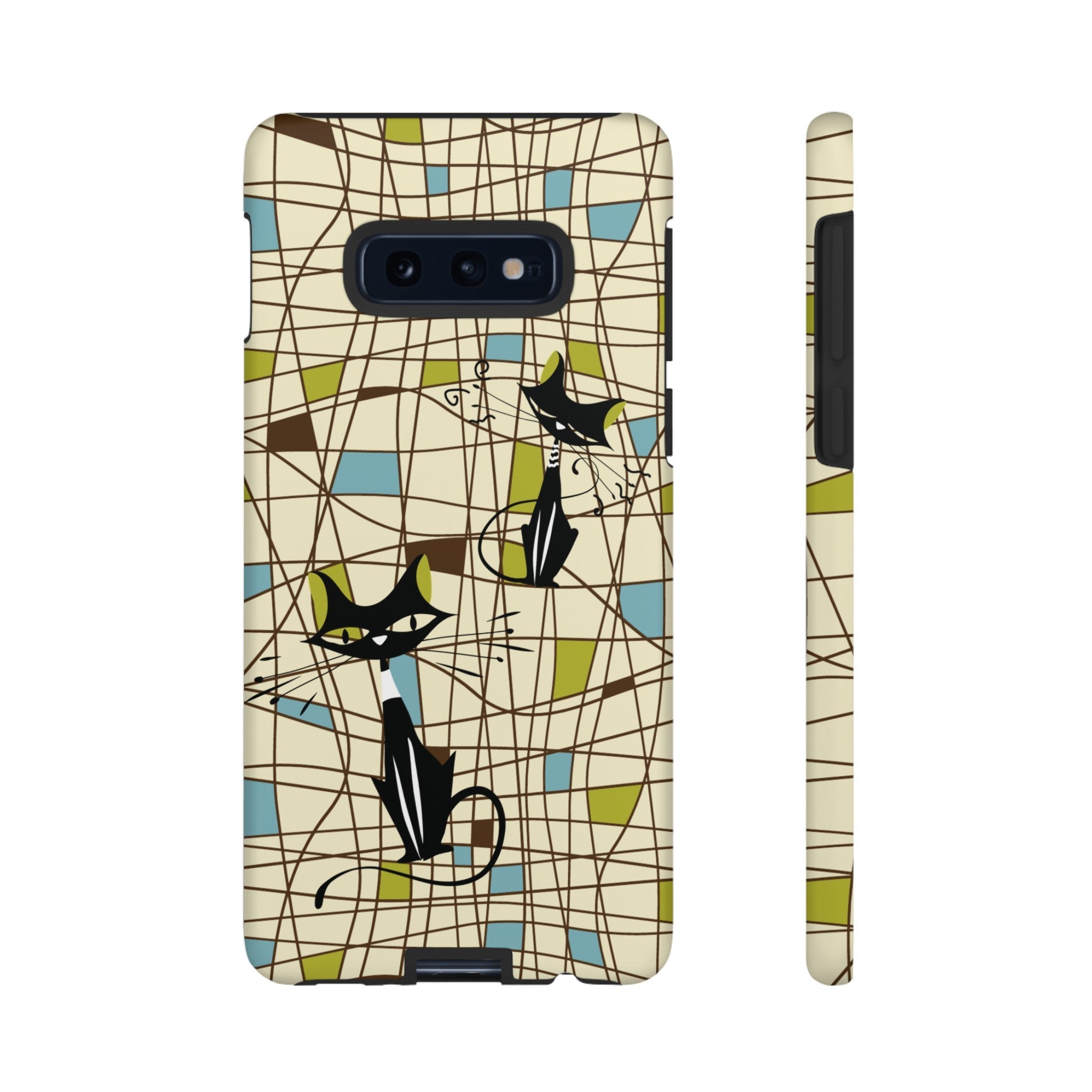 Kate McEnroe New York Atomic Cat Mid Century Modern Retro Chic Samsung Galaxy Phone CasesPhone Cases54986855988195018537