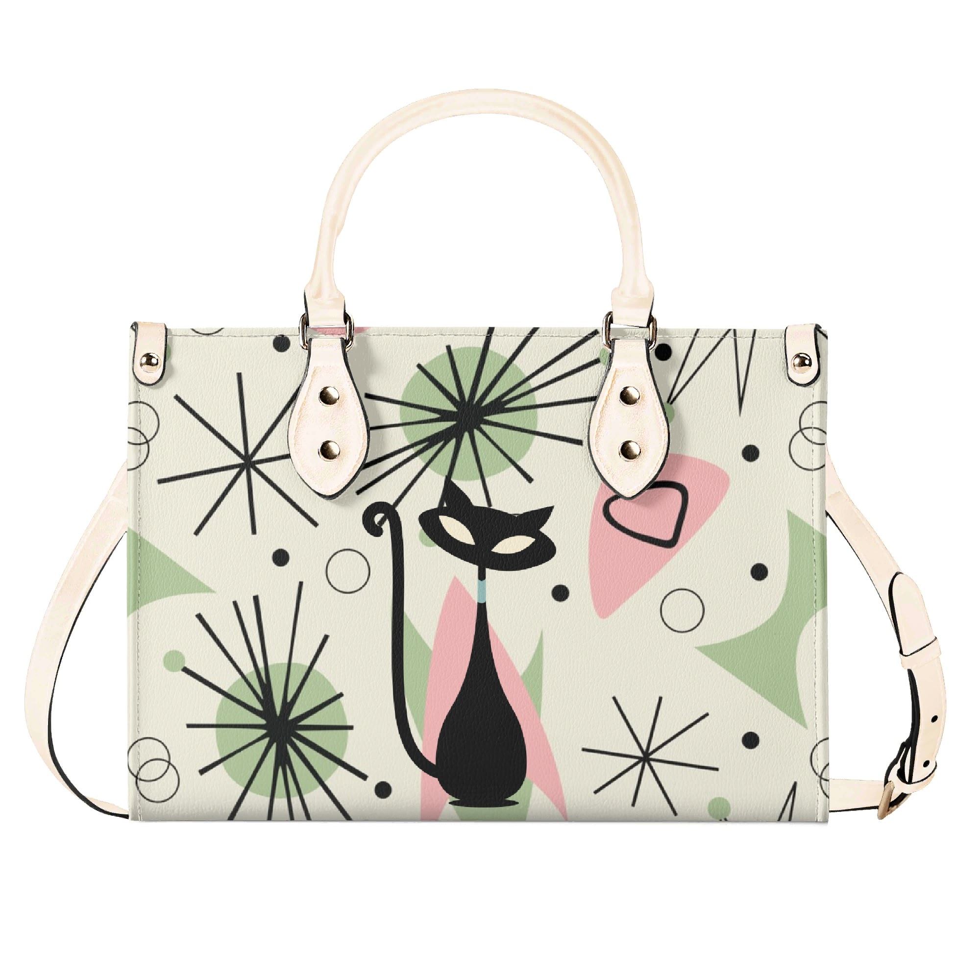 Kate McEnroe New York Atomic Cat Mid Century Modern Starburst SatchelHandbagsNVOV521Y-4