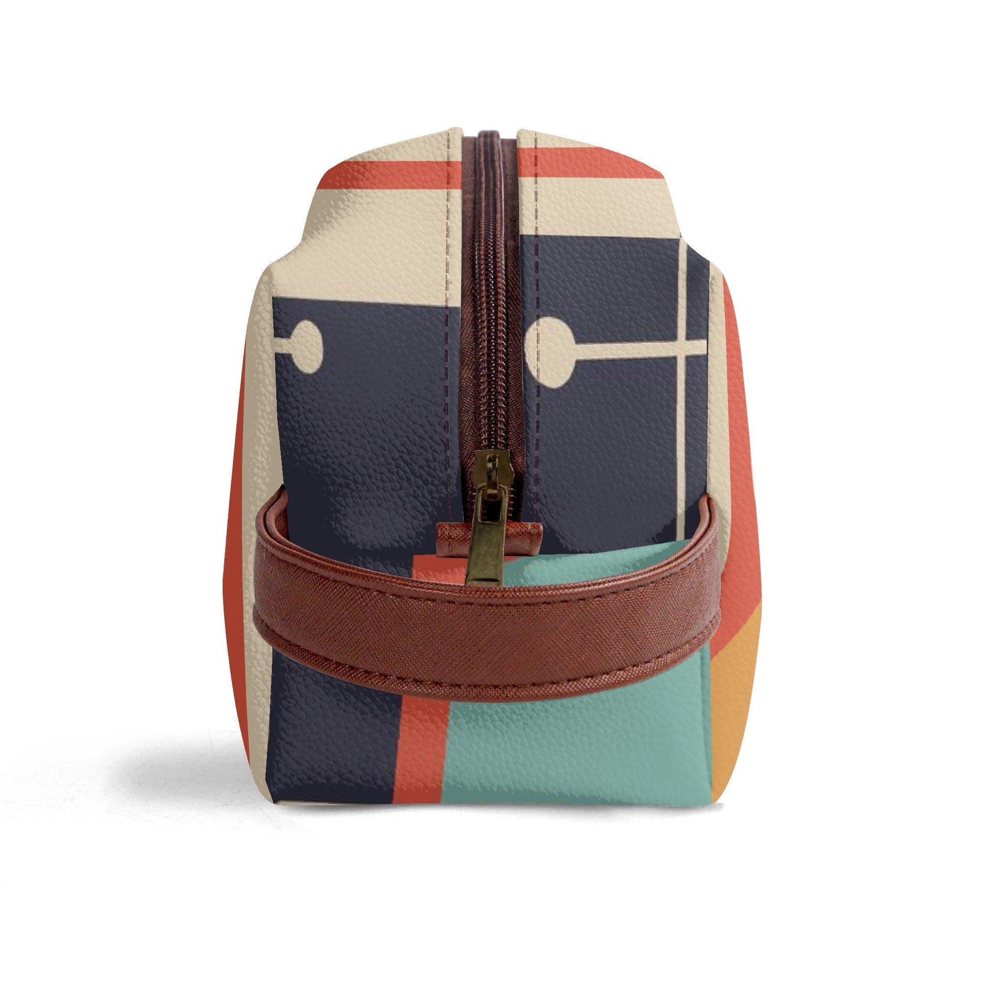 Kate McEnroe New York Atomic Cat Mid Century Modern Toiletry Bag, Retro Kitsch Travel Cosmetic CaseCosmetic & Toiletry BagsWLX8X6ZW - 1