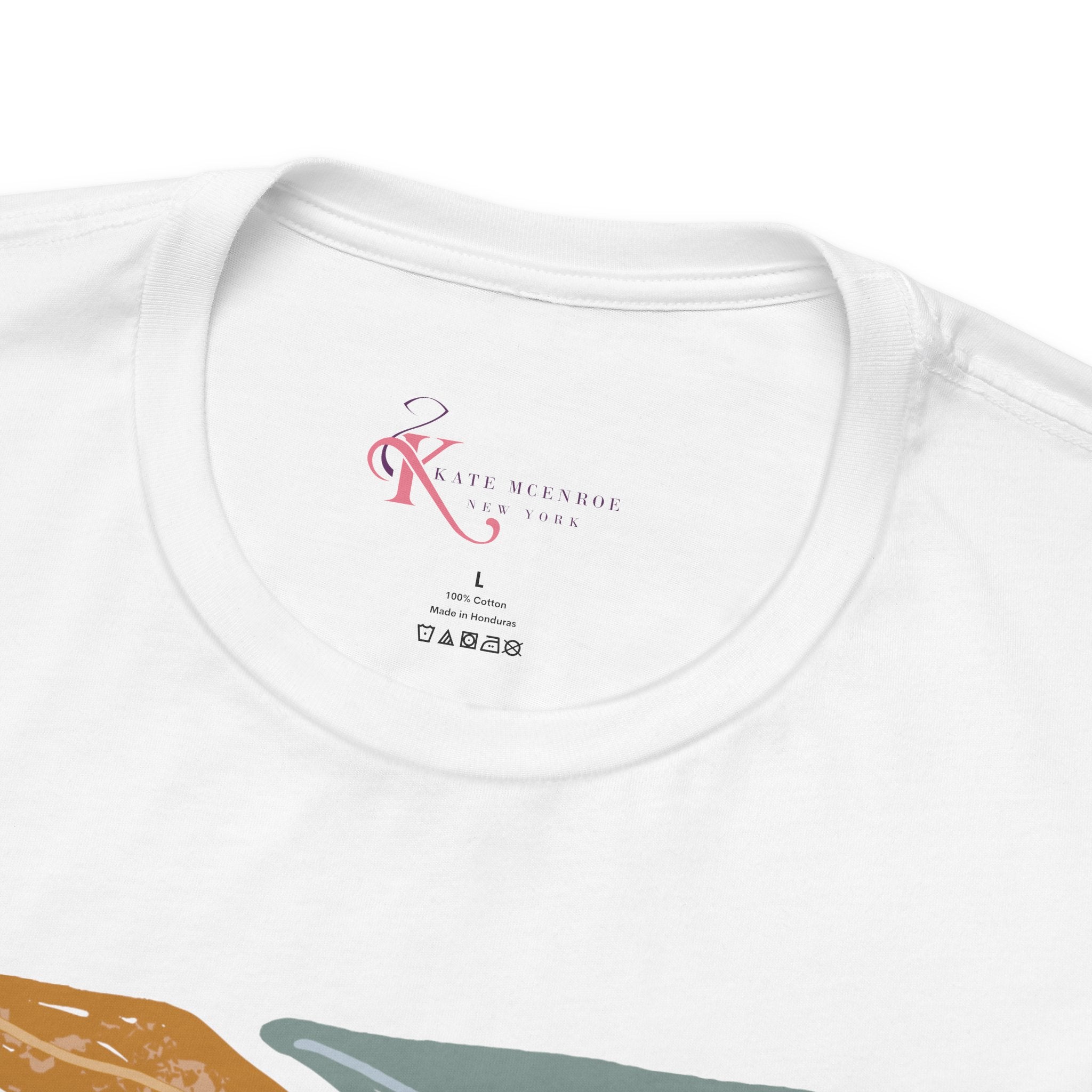 Kate McEnroe New York Atomic Cat Mushroom T-Shirt, Mid Century Modern Retro 70s Groovy Floral Graphic TeeT-Shirts10208566346449144923