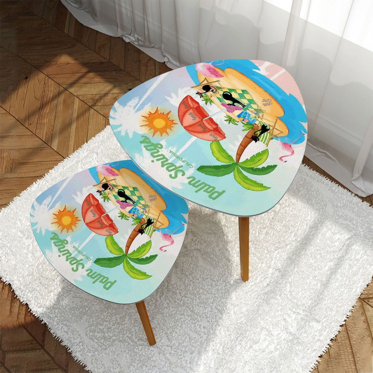 Kate McEnroe New York Atomic Cat Palm Springs Accent Table, Retro Summer MCM FurnitureNesting TablesHROFZEpyqU