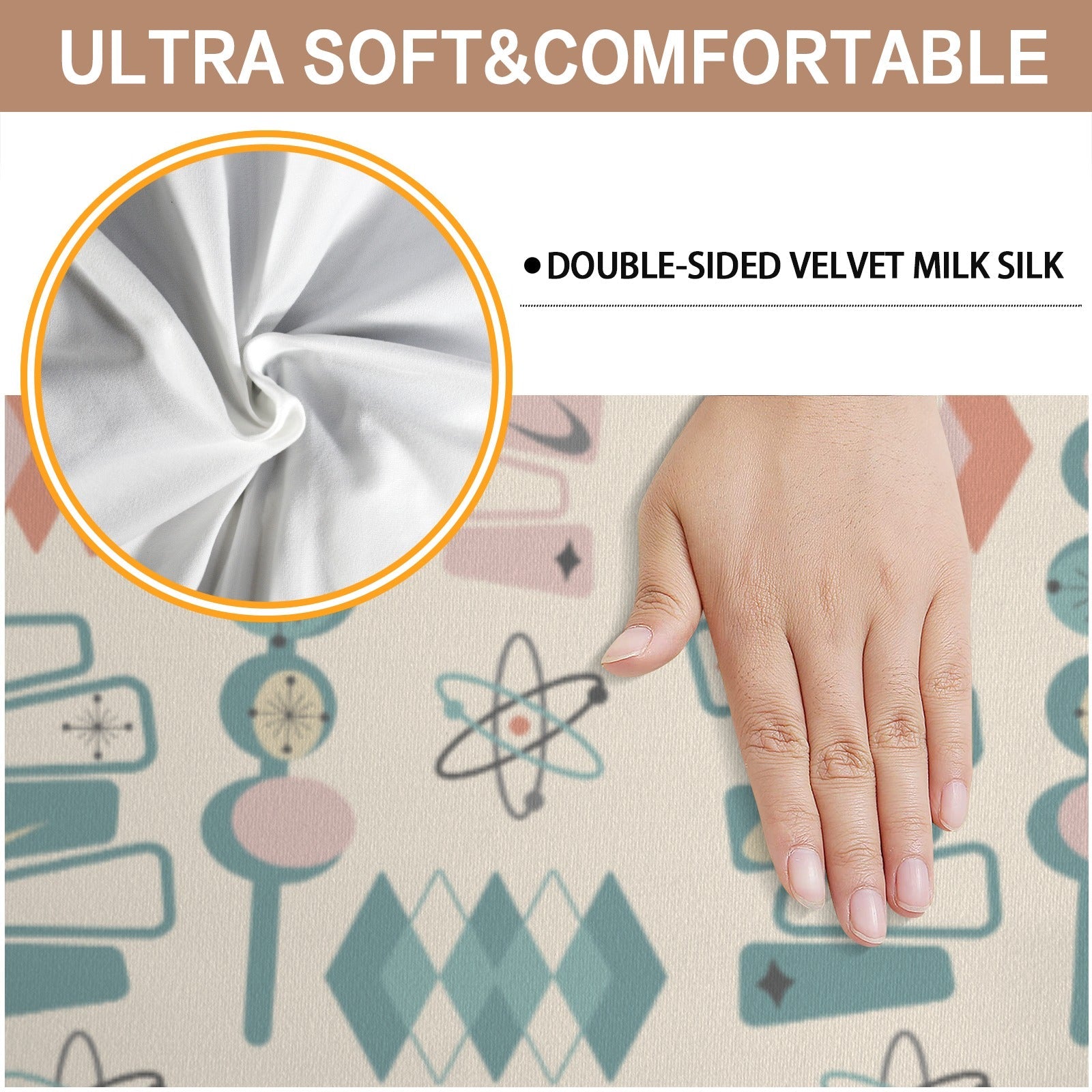 Kate McEnroe New York Atomic Cat Retro 1950s Geometric Dining Chair SlipcoversChair SlipcoversD3232953