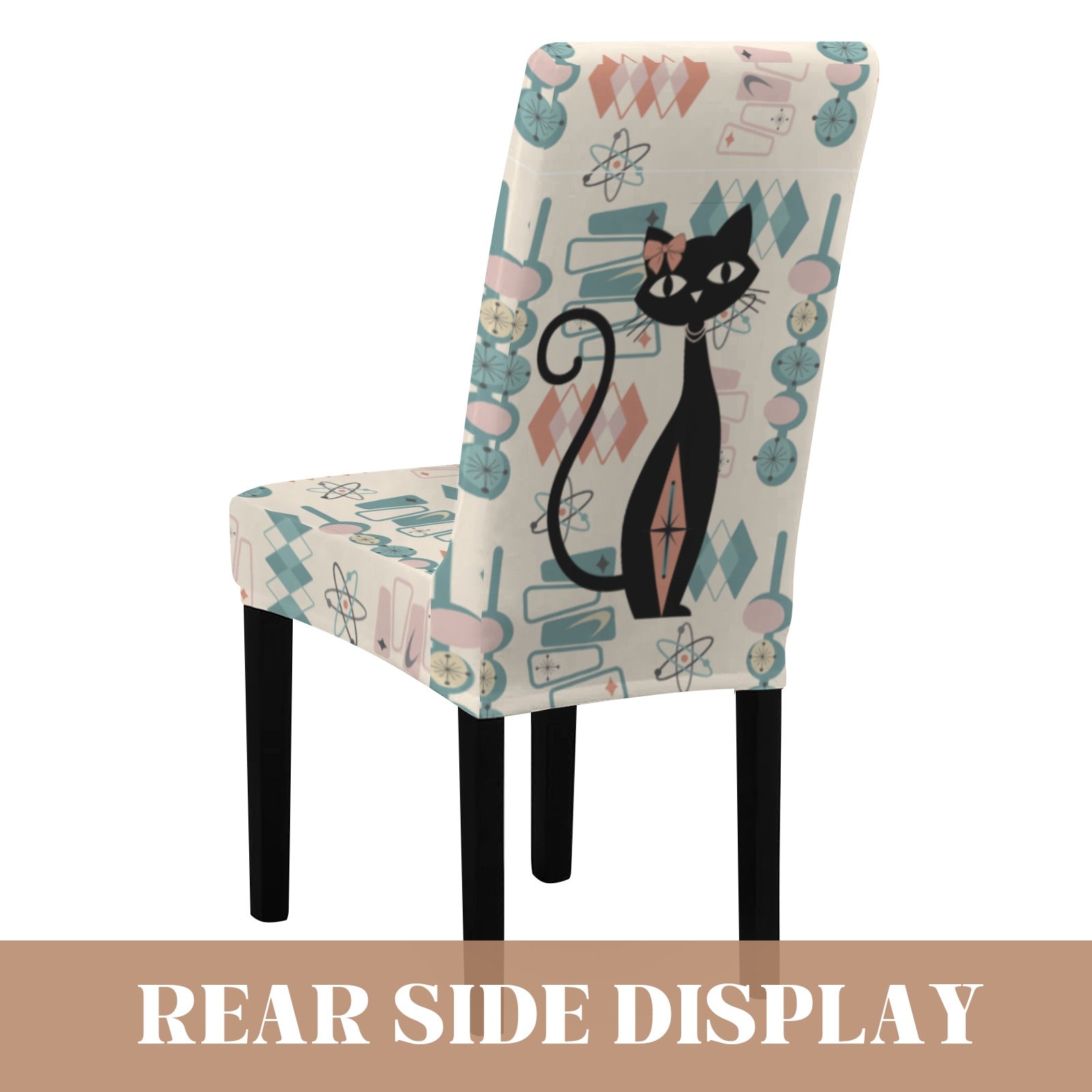 Kate McEnroe New York Atomic Cat Retro 1950s Geometric Dining Chair SlipcoversChair SlipcoversD3232953