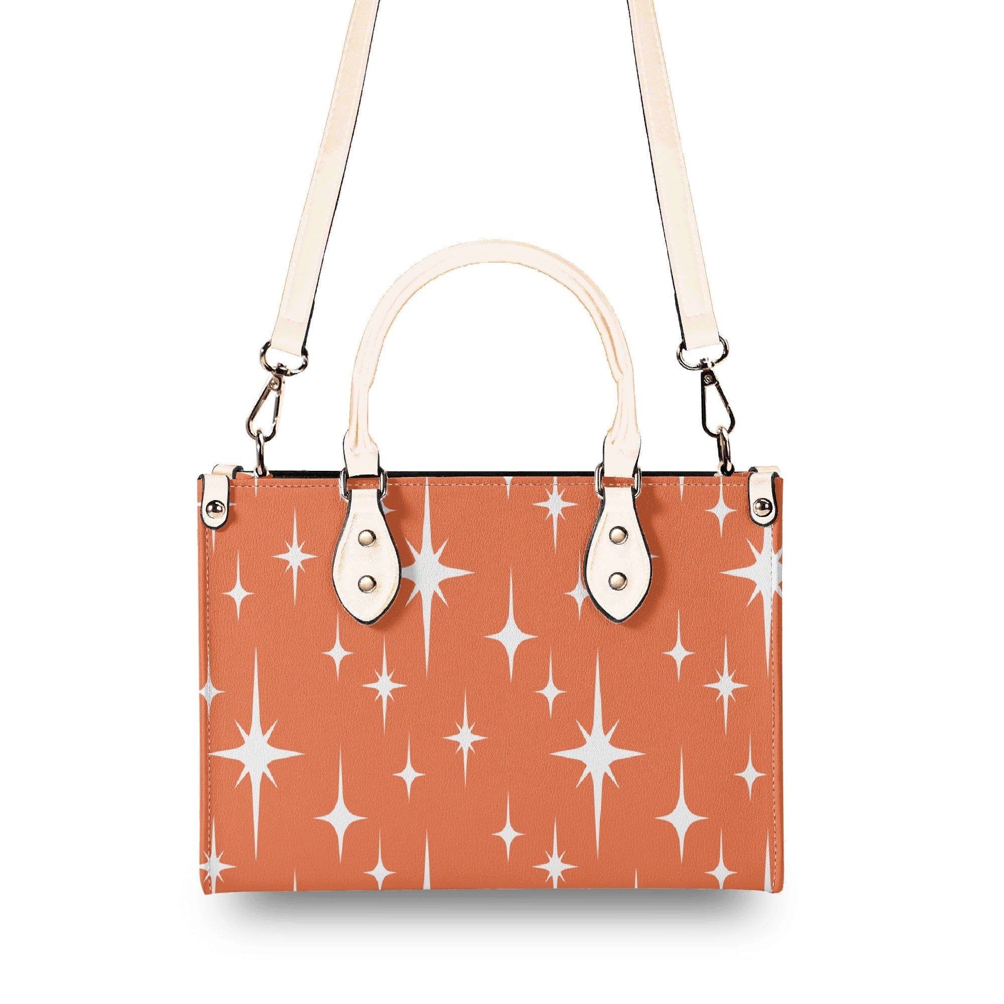 Kate McEnroe New York Atomic Cat Retro Handbag, Mid Century Modern 50s Starburst Purse, Vintage MCM Shoulder BagHandbagsNO58M4PW - 1