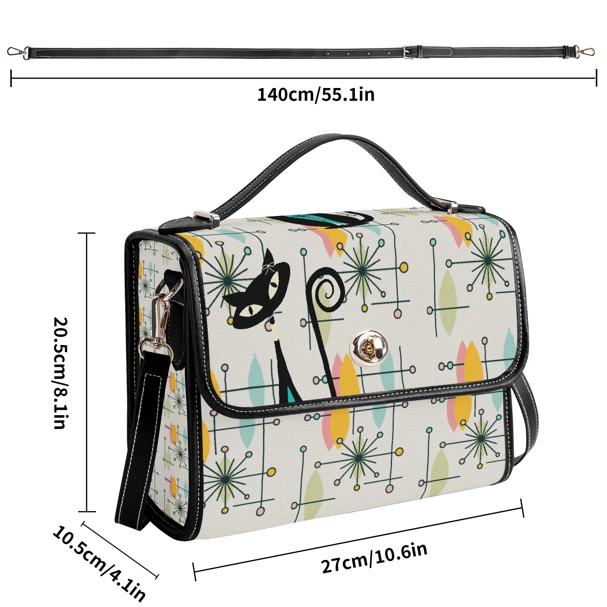 Kate McEnroe New York Atomic Cat Retro Starburst Shoulder Bag, MCM Geometric PurseHandbagsN9RX72QW - 1