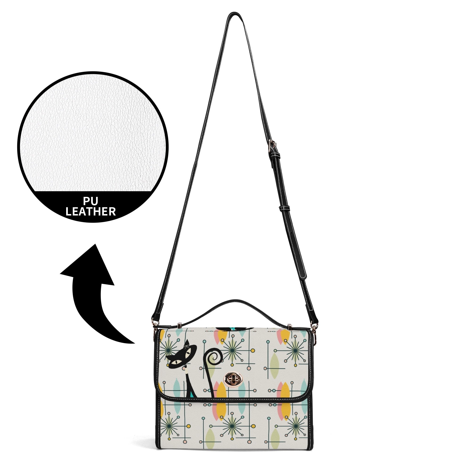 Kate McEnroe New York Atomic Cat Retro Starburst Shoulder Bag, MCM Geometric PurseHandbagsN9RX72QW - 1