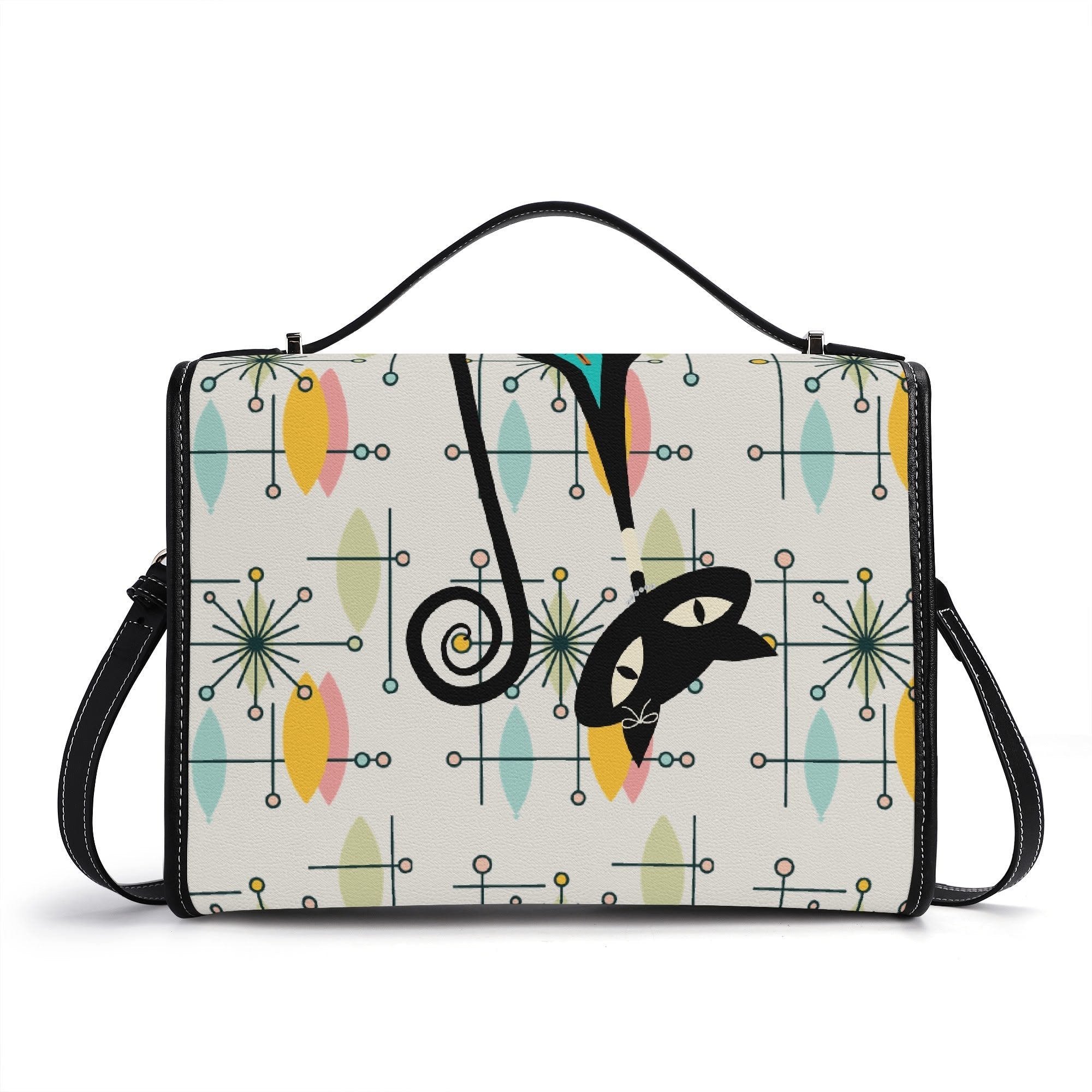 Kate McEnroe New York Atomic Cat Retro Starburst Shoulder Bag, MCM Geometric PurseHandbagsN9RX72QW - 1