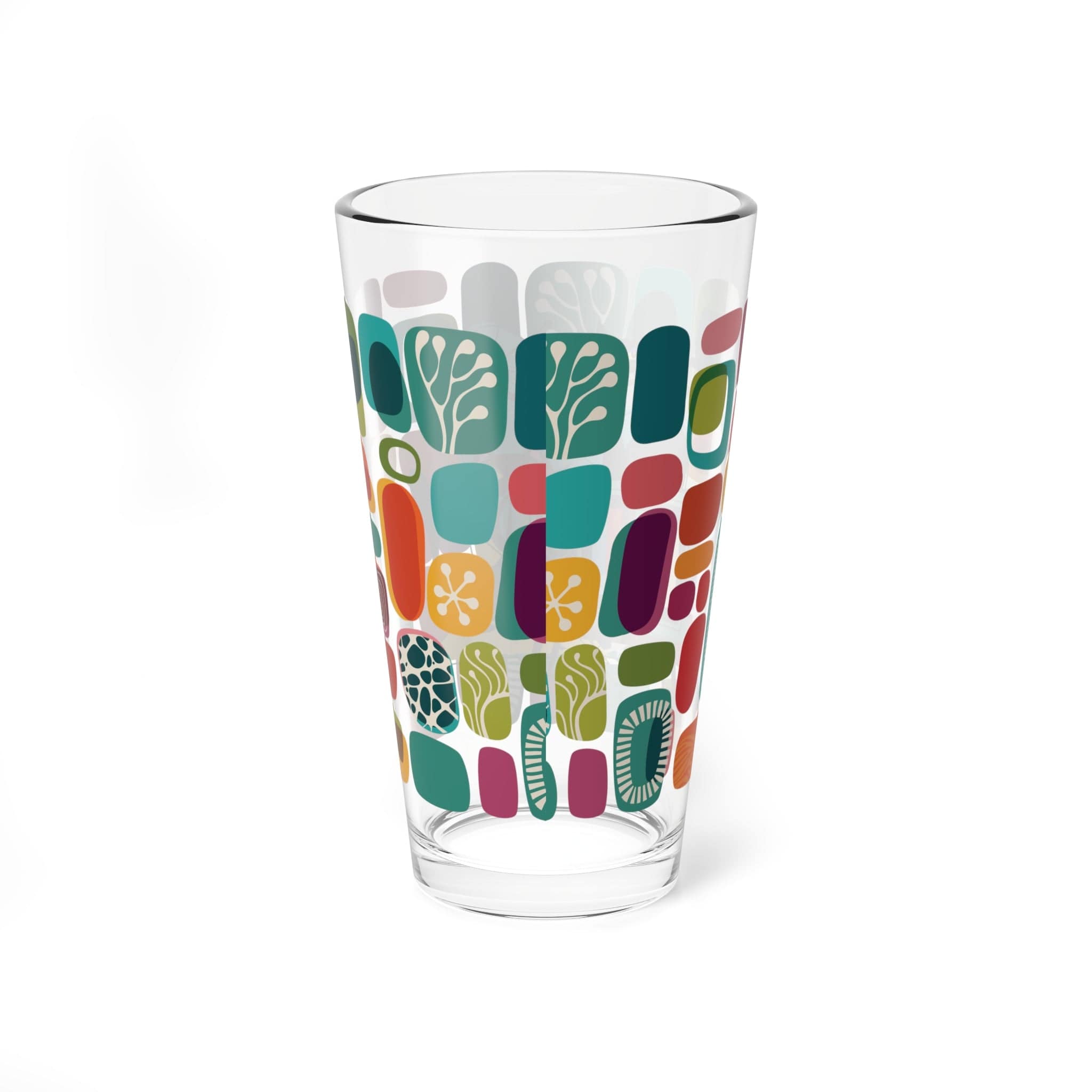 Kate McEnroe New York Atomic Cat Retro TV Barware, Mid Century Modern 1950s Amoeba Cocktail Glass, MCM Pint Glass, Geometric Abstract DrinkwareMixing Glasses12185411156115010884