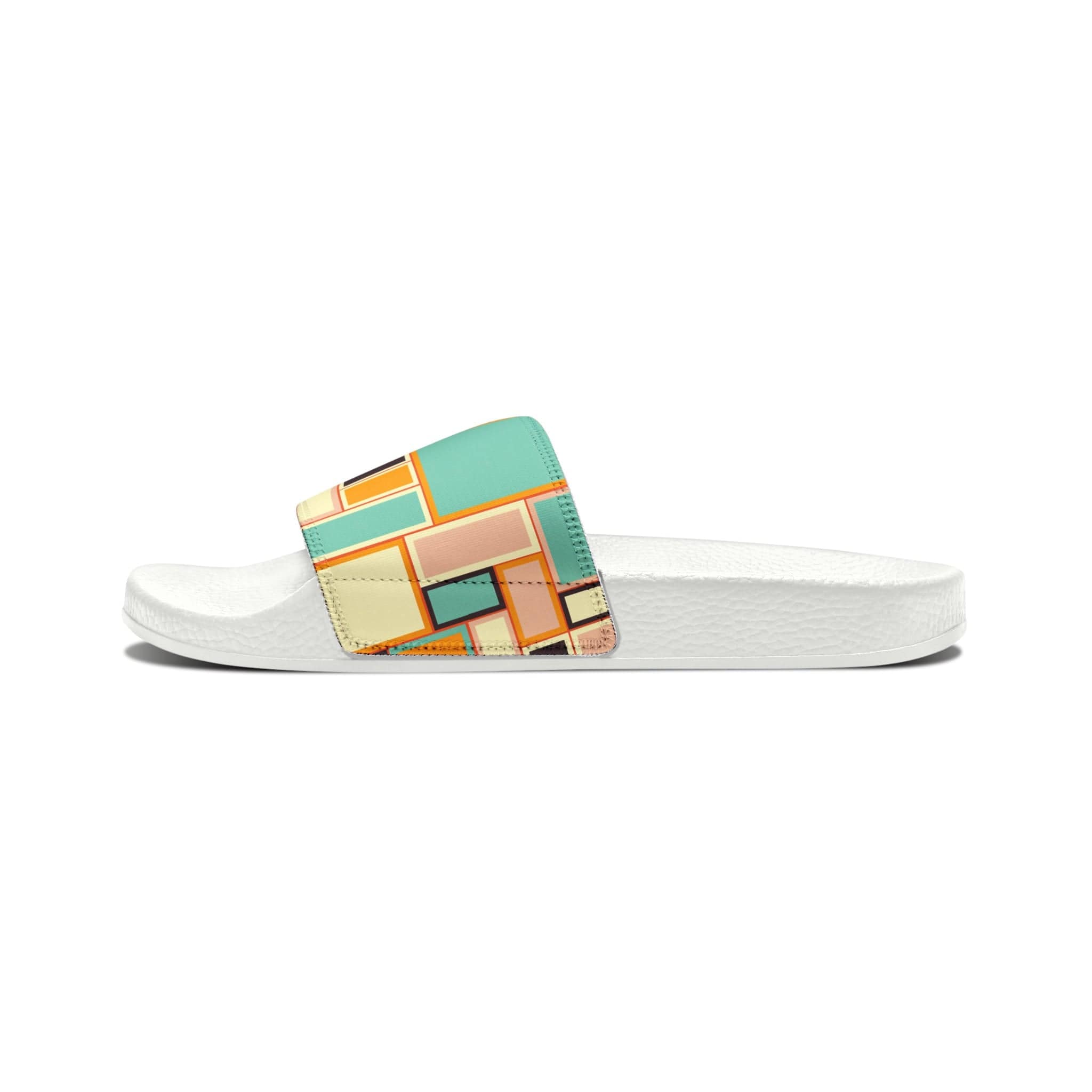 Kate McEnroe New York Atomic Cat Retro Vintage 70s Mid Mod Groovy Slides, Mid Century Modern Funky, Hippie, Psychedelic Sandal - 125781523Sandals13299183743393165592