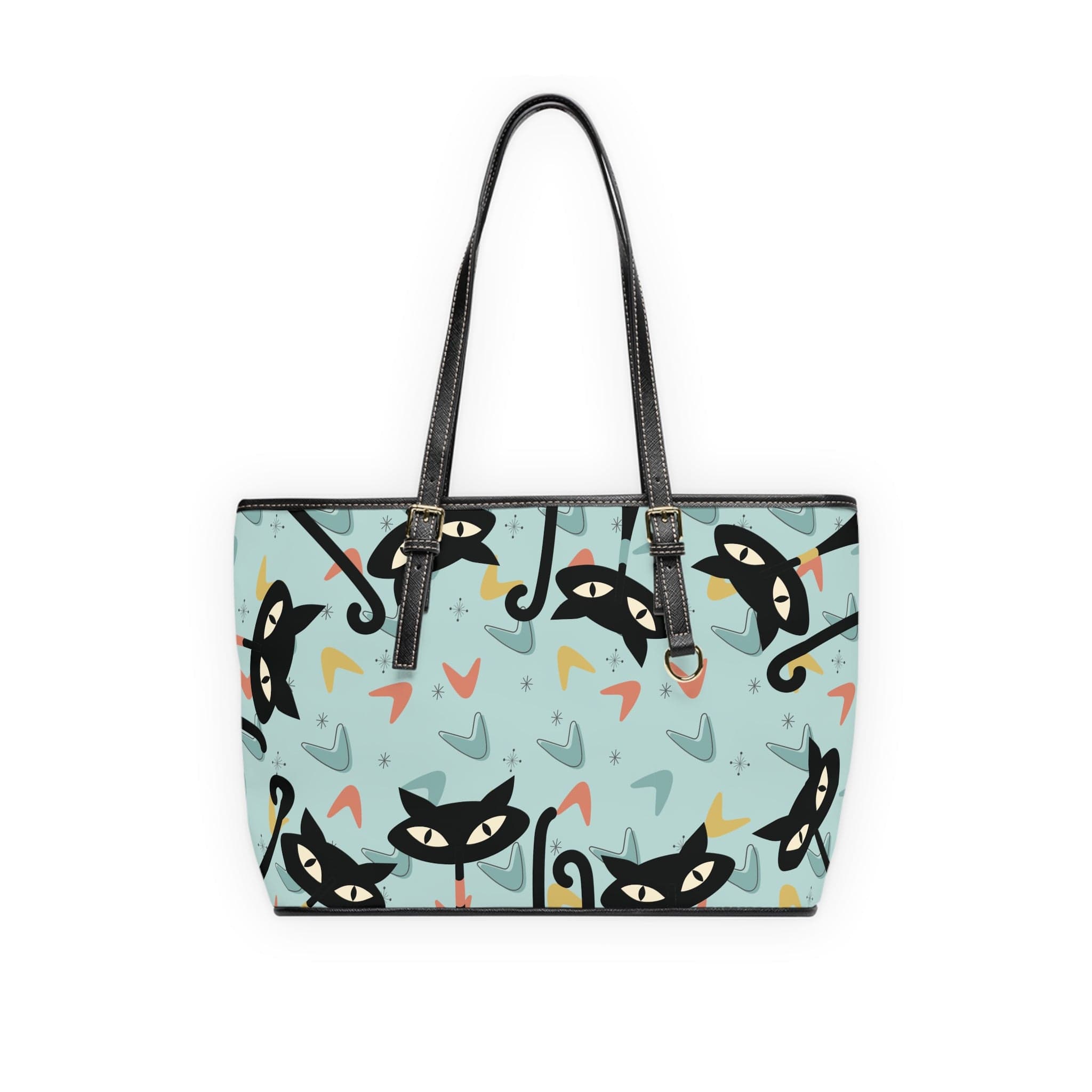 Kate McEnroe New York Atomic Cat Shoulder Bag, Mid Century Modern Retro ToteTotes12978577623464796495