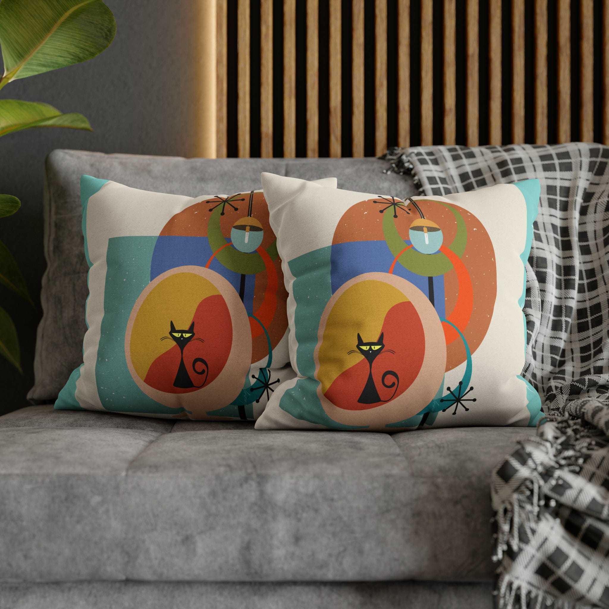 Kate McEnroe New York Atomic Cat Sputnik Throw PillowcaseThrow Pillow Covers14746104622591453030