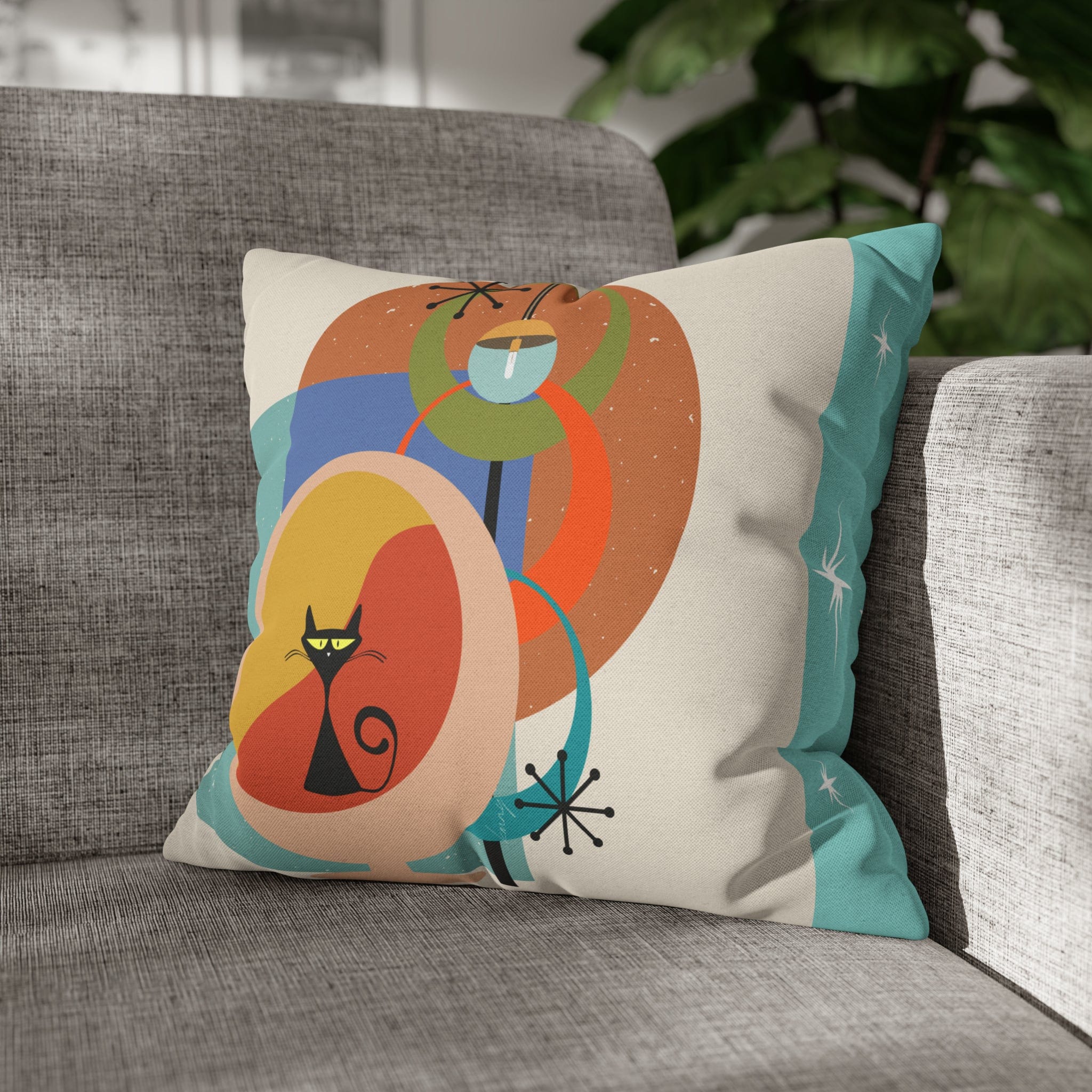 Kate McEnroe New York Atomic Cat Sputnik Throw PillowcaseThrow Pillow Covers14746104622591453030