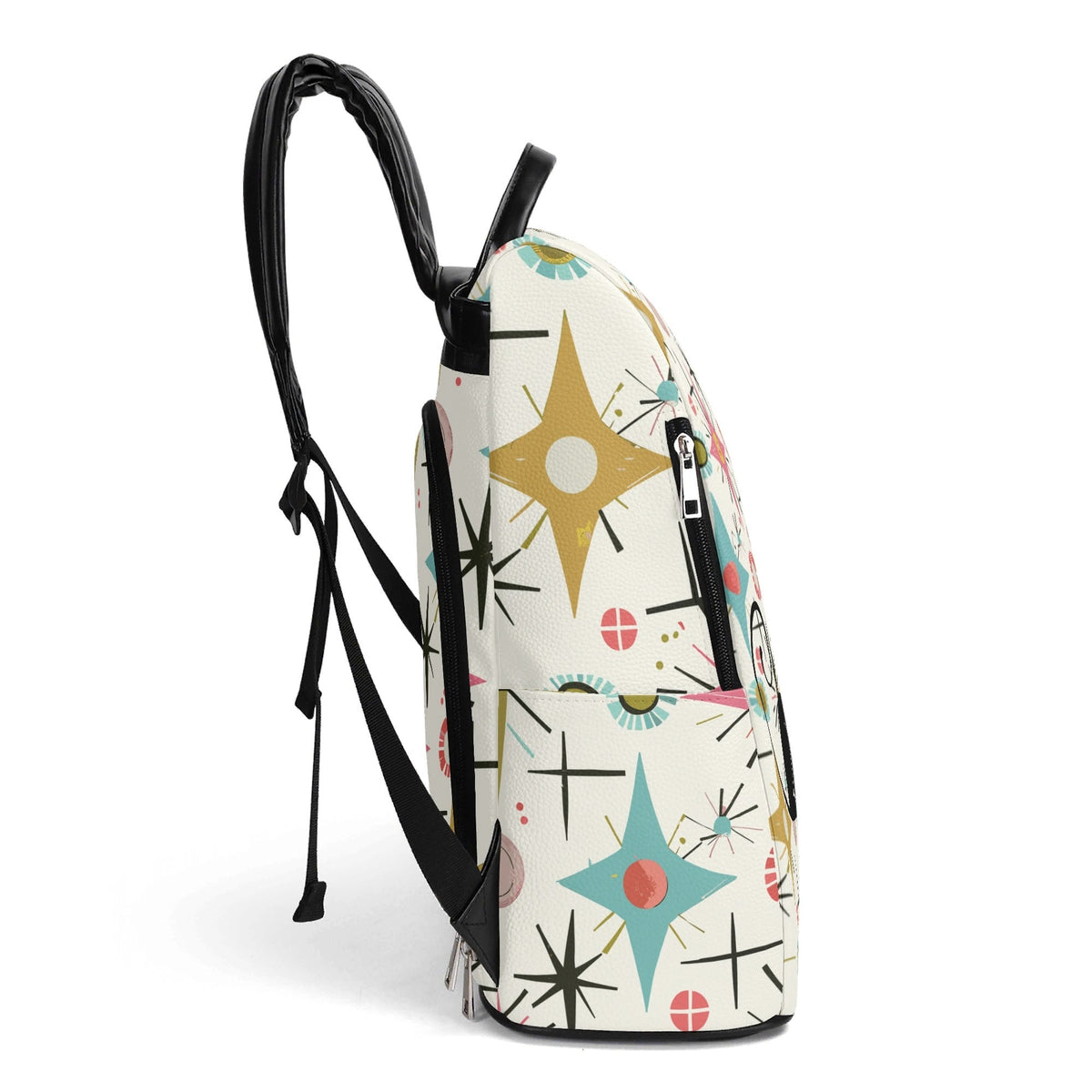 Kate McEnroe New York Atomic Cat Starburst Backpack, Mid Century Modern Retro DaypackBackpacksN7MRPQKW-1