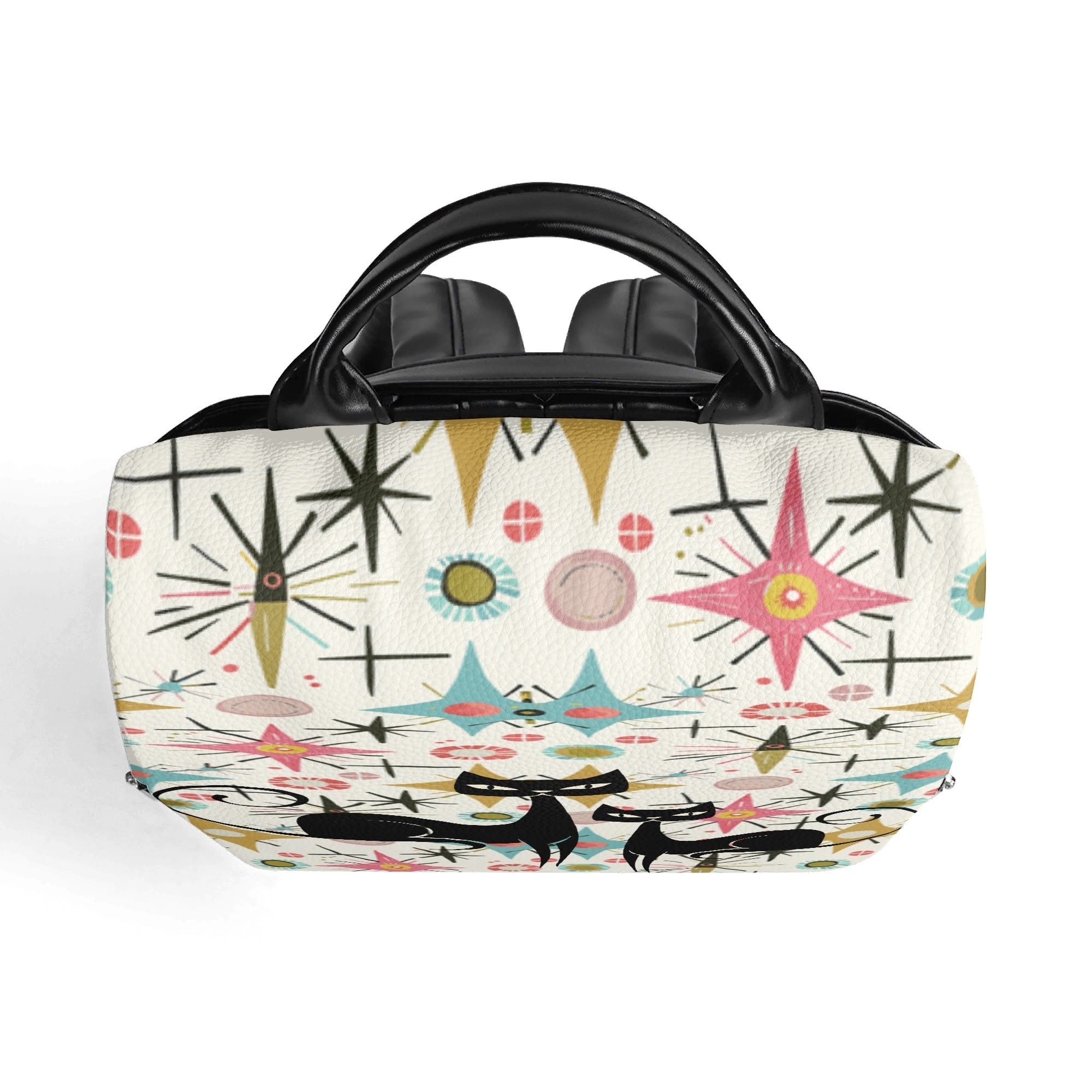Kate McEnroe New York Atomic Cat Starburst Backpack, Mid Century Modern Retro DaypackBackpacksN7MRPQKW-1