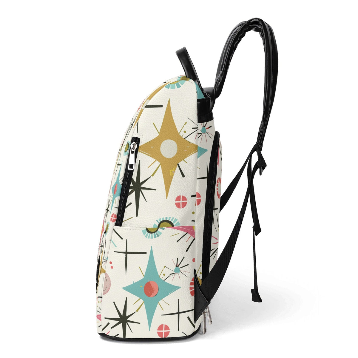 Kate McEnroe New York Atomic Cat Starburst Backpack, Mid Century Modern Retro DaypackBackpacksN7MRPQKW-1