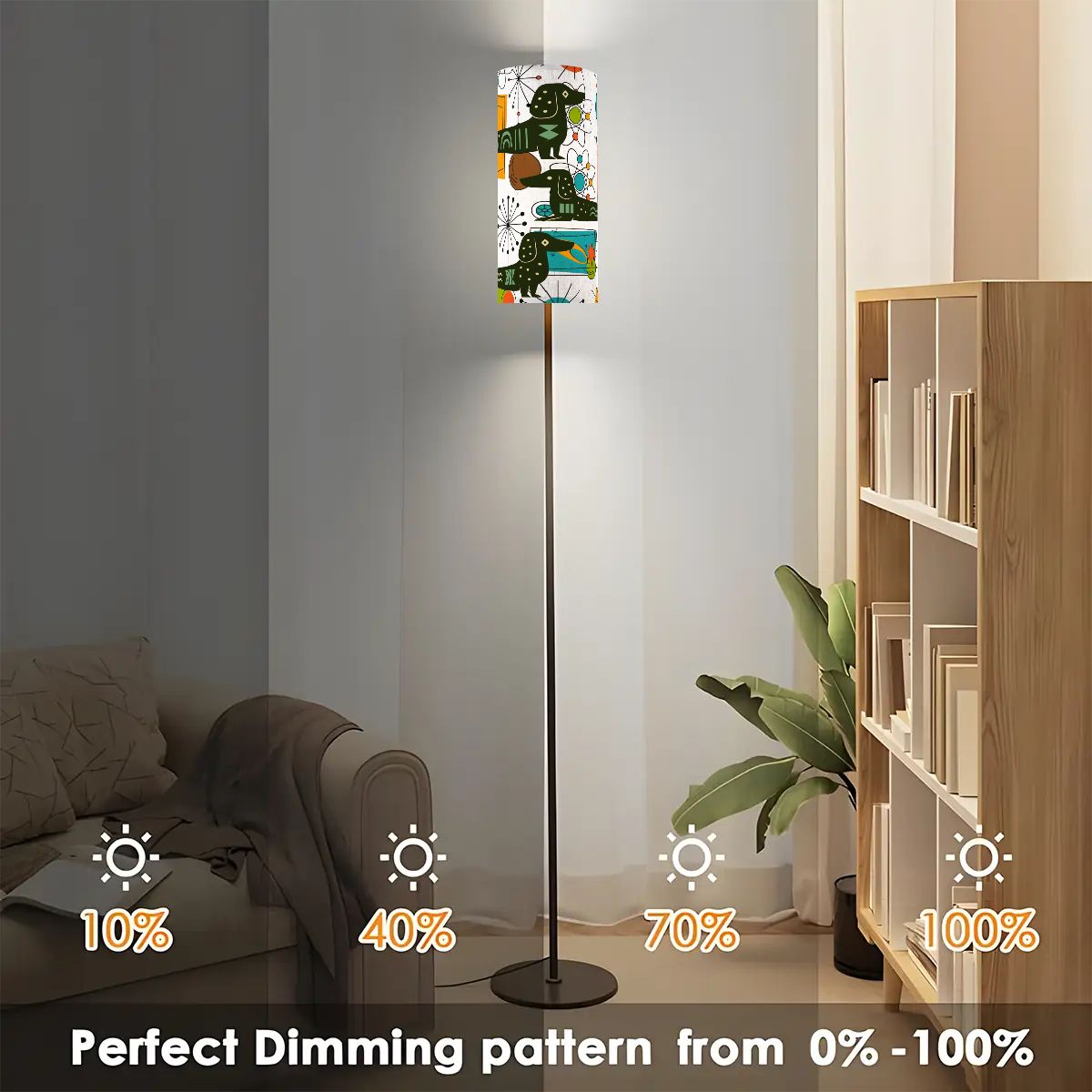 Kate McEnroe New York Atomic Dachshund MCM Tall Floor Lamp, Retro 1950s Space Age LightingFloor LampsUyPEHhSk4e