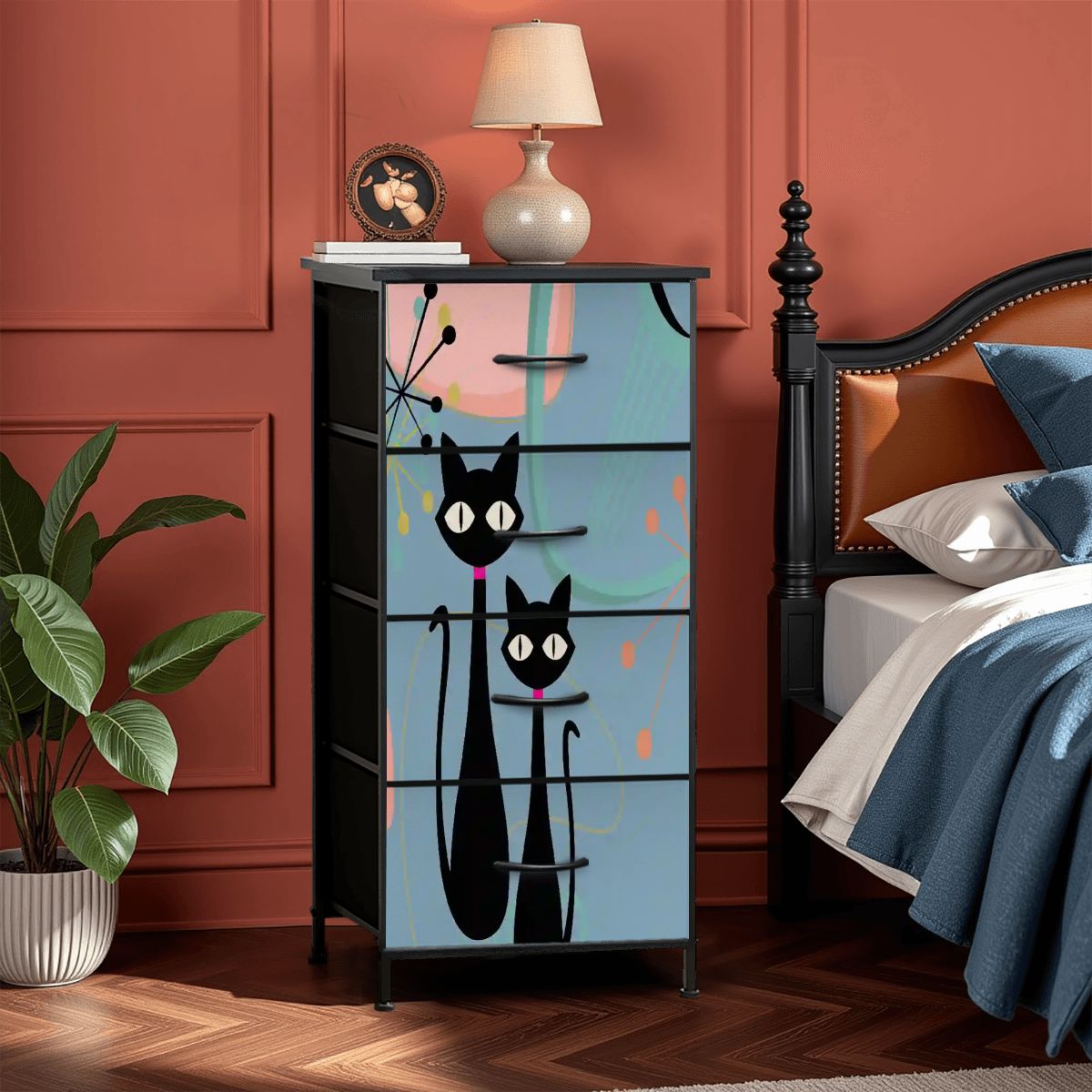 Kate McEnroe New York Atomic Kitschy Black Mid Century Modern DresserDressersdV6zPNCFQE
