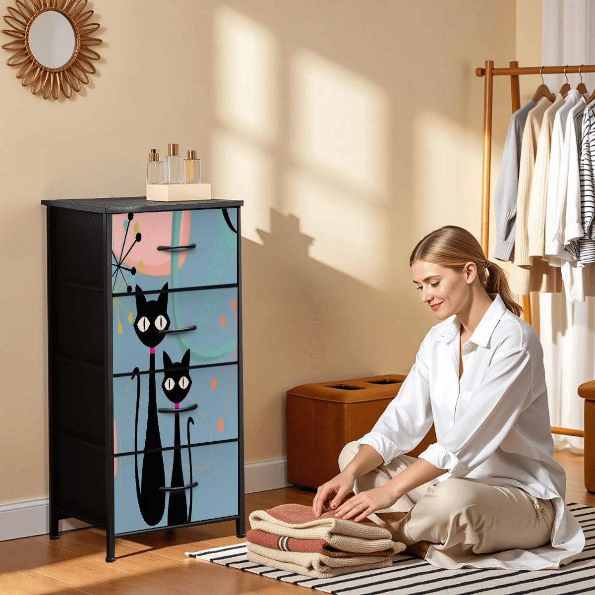 Kate McEnroe New York Atomic Kitschy Black Mid Century Modern DresserDressersdV6zPNCFQE