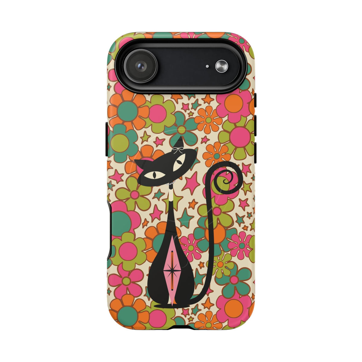 Kate McEnroe New York Atomic Kitschy Cat Groovy Flower Power Magnetic Case for iPhone 17 SeriesPhone Cases23010452905689367773