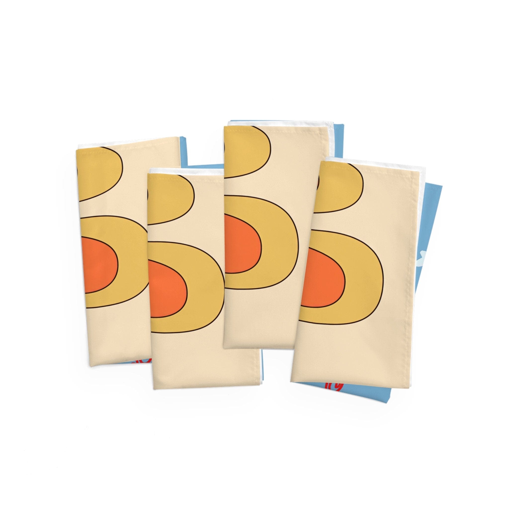 Kate McEnroe New York Atomic Kitschy Cat Merry Christmas Napkins, Groovy Retro Mid Century Modern Holiday Cloth Dinner Napkins, Xmas Table Linens - 122781223Napkins37761302173464404414