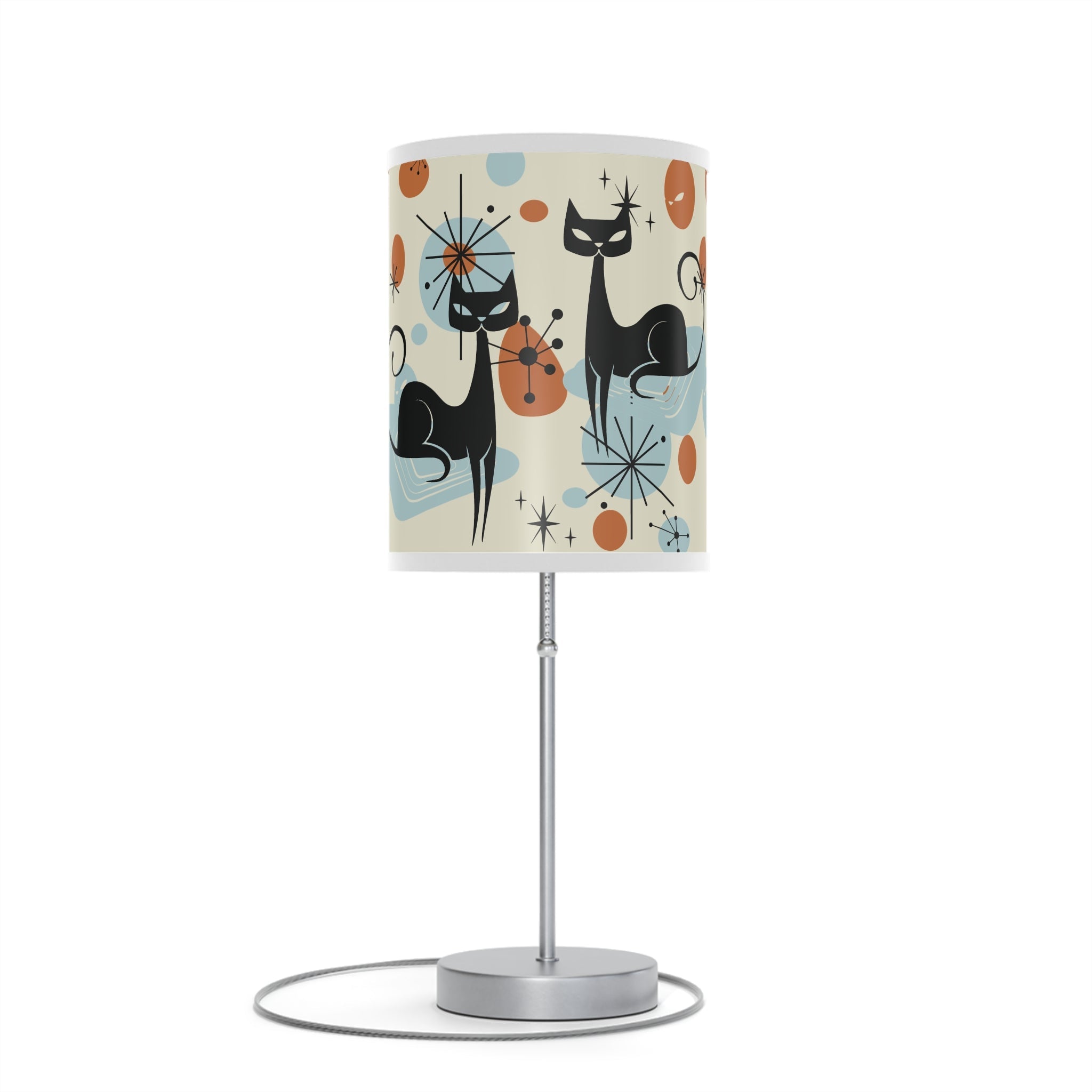 Kate McEnroe New York Atomic Kitschy Cat Table Lamp, Mid Century Modern, Retro 50s Starburst Accent LightTable Lamps15756354669477342762