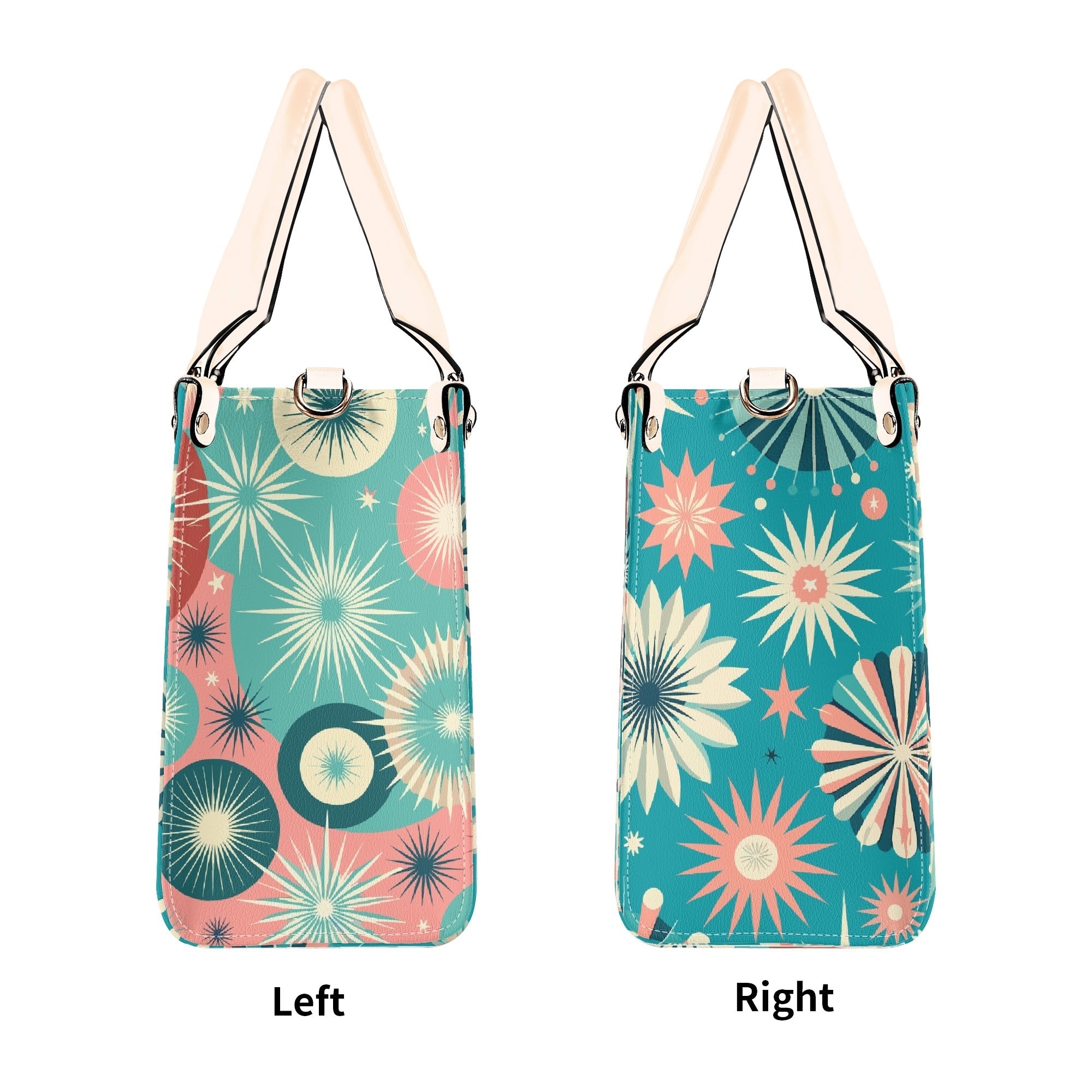 Kate McEnroe New York Atomic Kitschy Poodle Retro Handbag, Mid Century Modern Starburst 50s PurseHandbagsNKQ4EE1N - 1