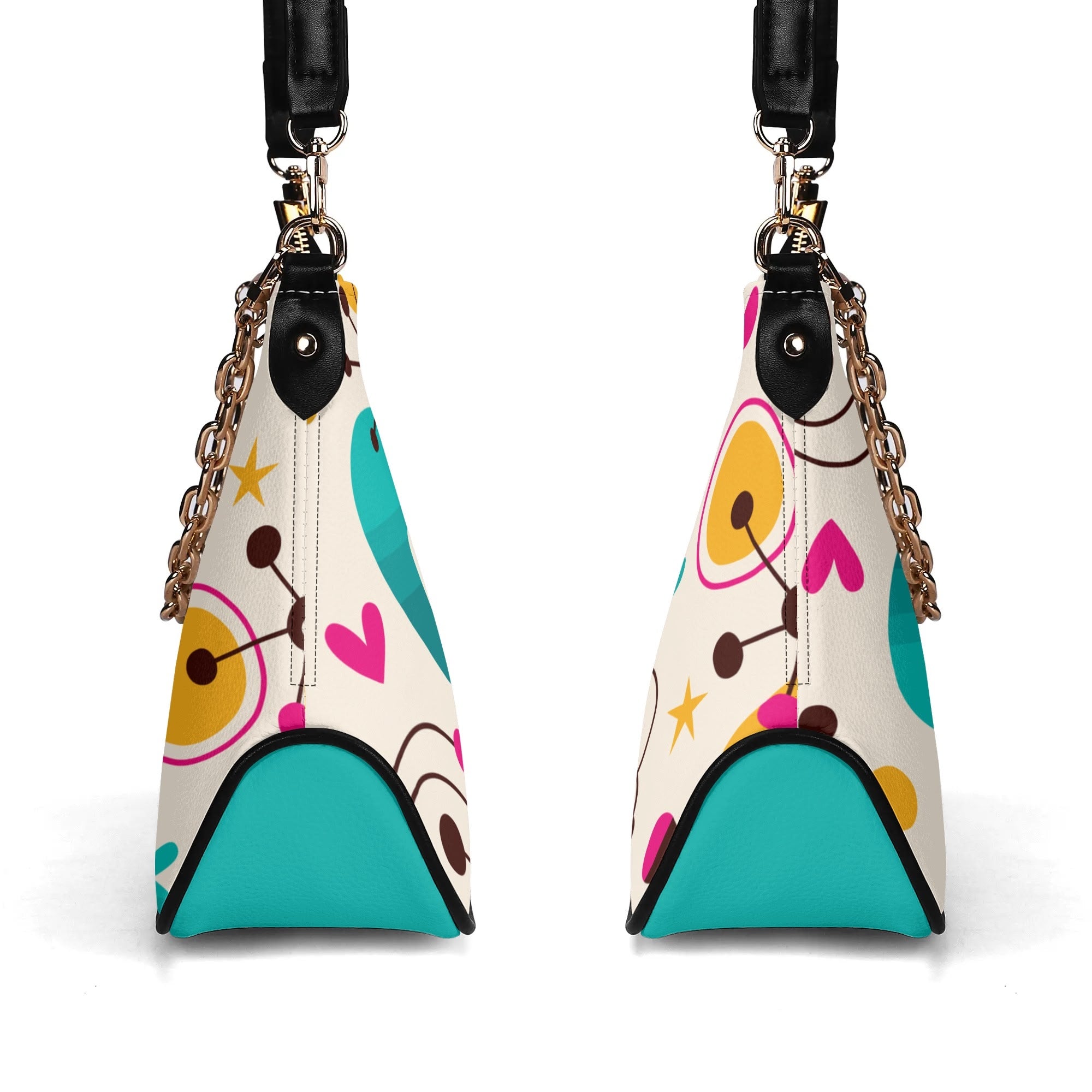 Kate McEnroe New York Atomic Mid Century Modern Hobo Bag, Colorful Retro Geometric PurseHandbagsNO9KLOPY - 1