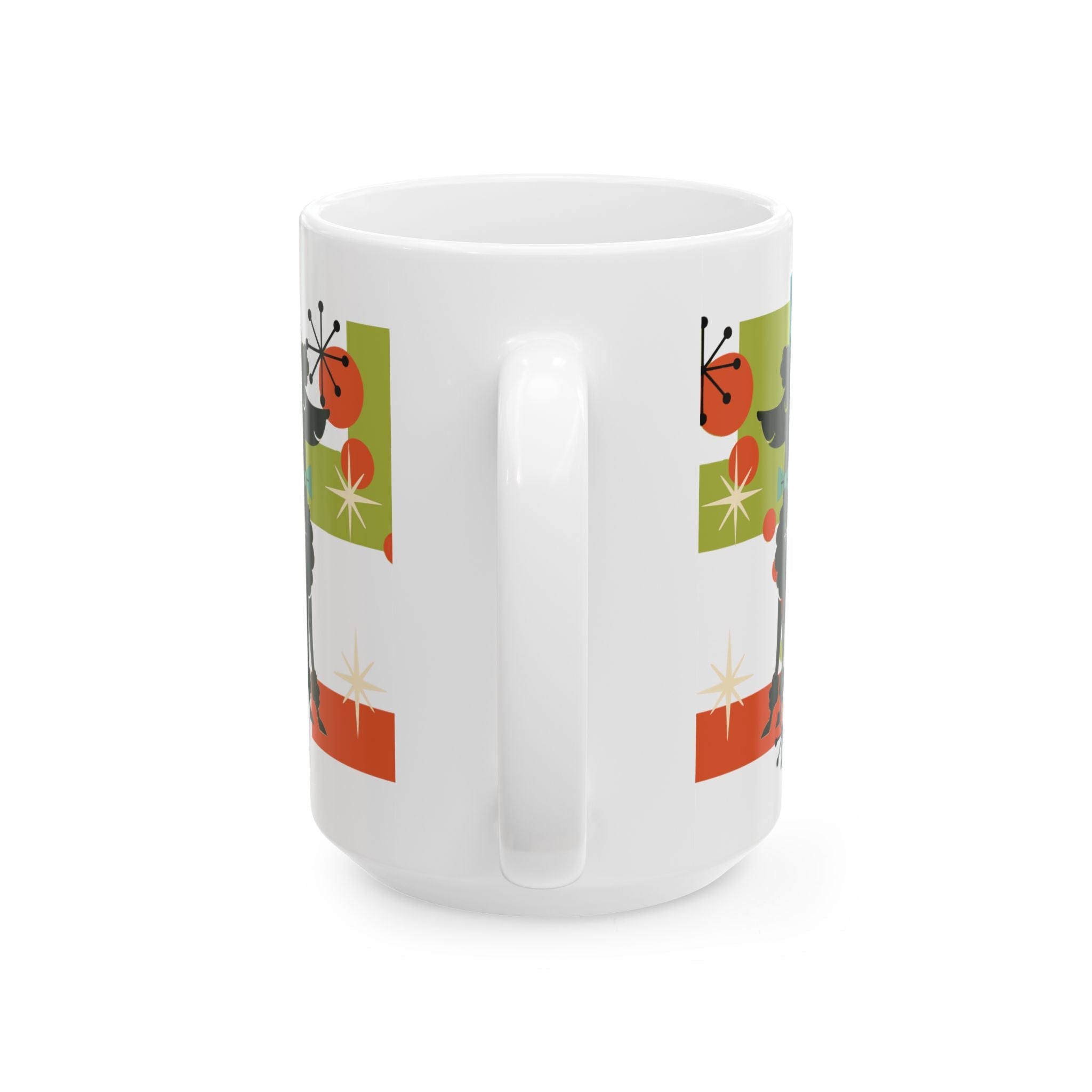 Kate McEnroe New York Atomic Poodle Coffee Mug, Retro MCM Starburst Mid Century ModernMugs28900786853722092421