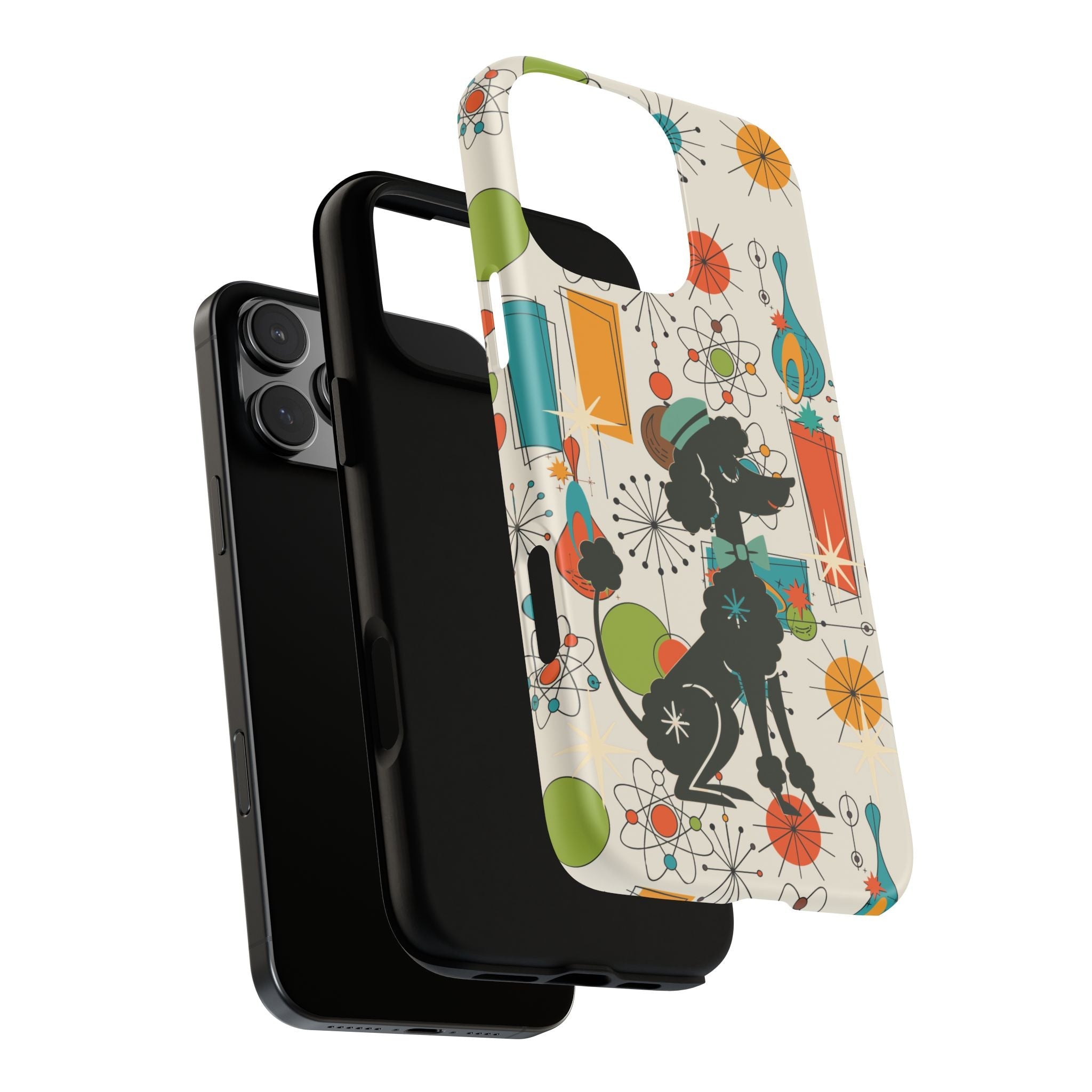 Kate McEnroe New York Atomic Poodle Mid Century Modern iPhone Case, Retro Starburst Mod CoverPhone Cases18403756297966813208