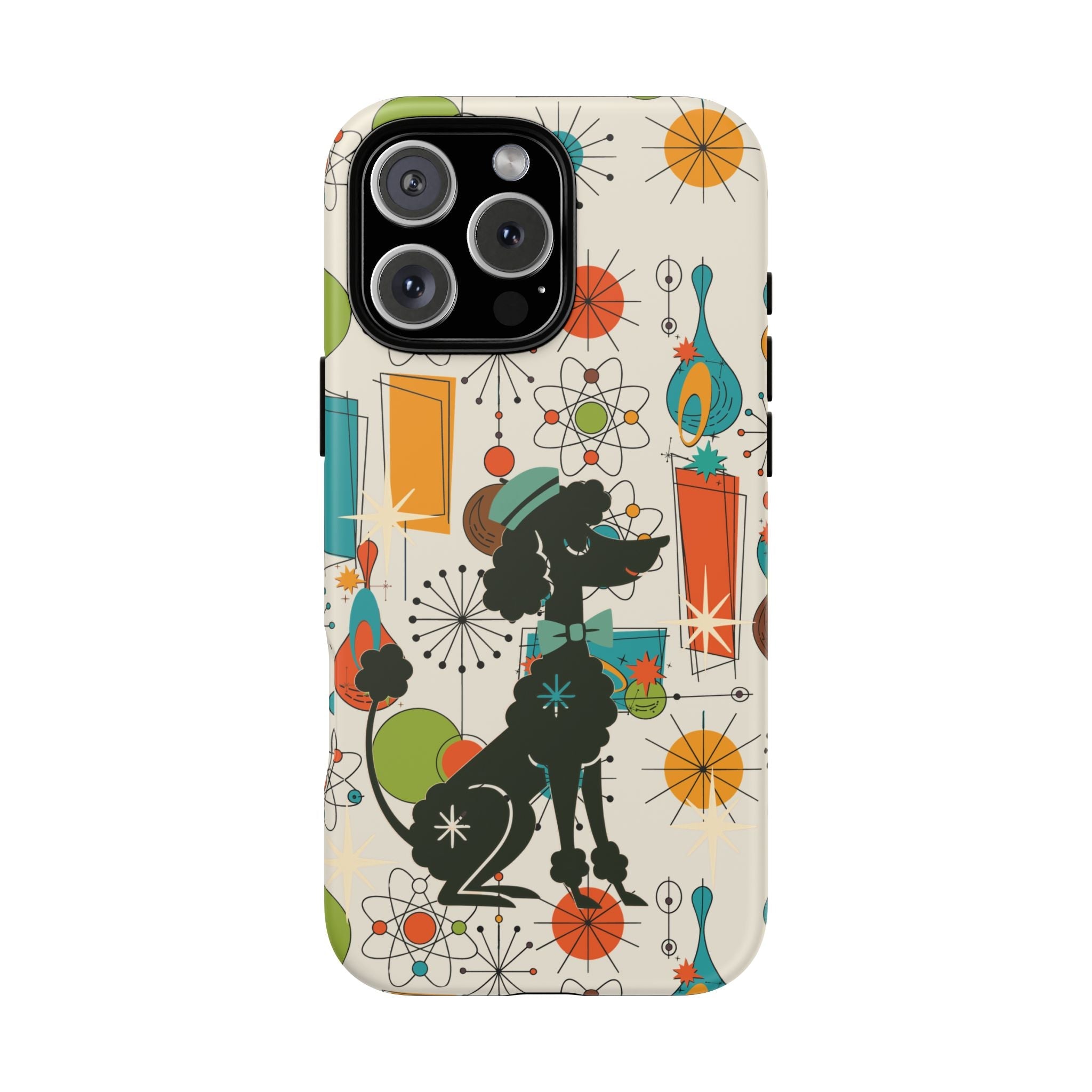 Kate McEnroe New York Atomic Poodle Mid Century Modern iPhone Case, Retro Starburst Mod CoverPhone Cases18403756297966813208