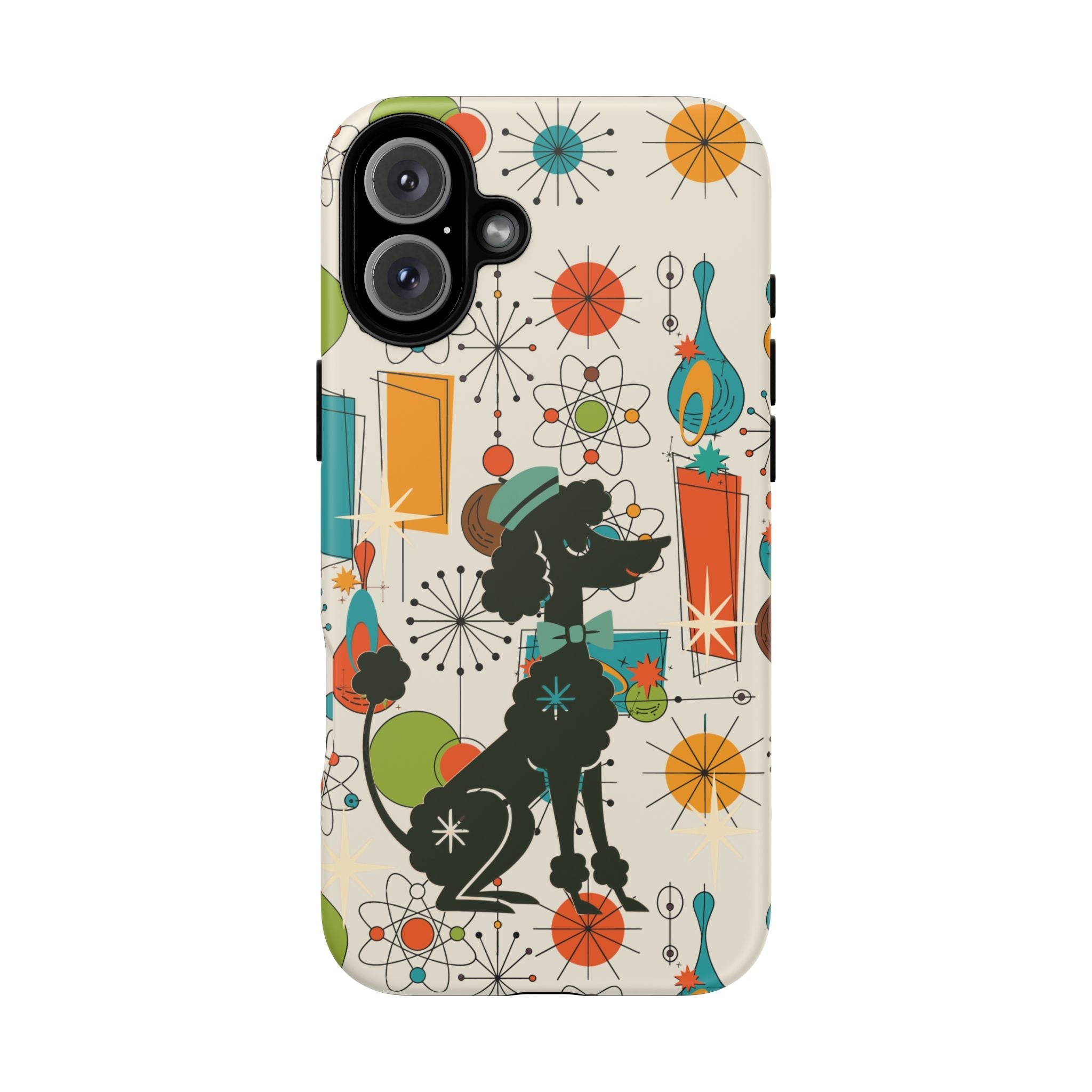 Kate McEnroe New York Atomic Poodle Mid Century Modern iPhone Case, Retro Starburst Mod CoverPhone Cases22081124340591723490