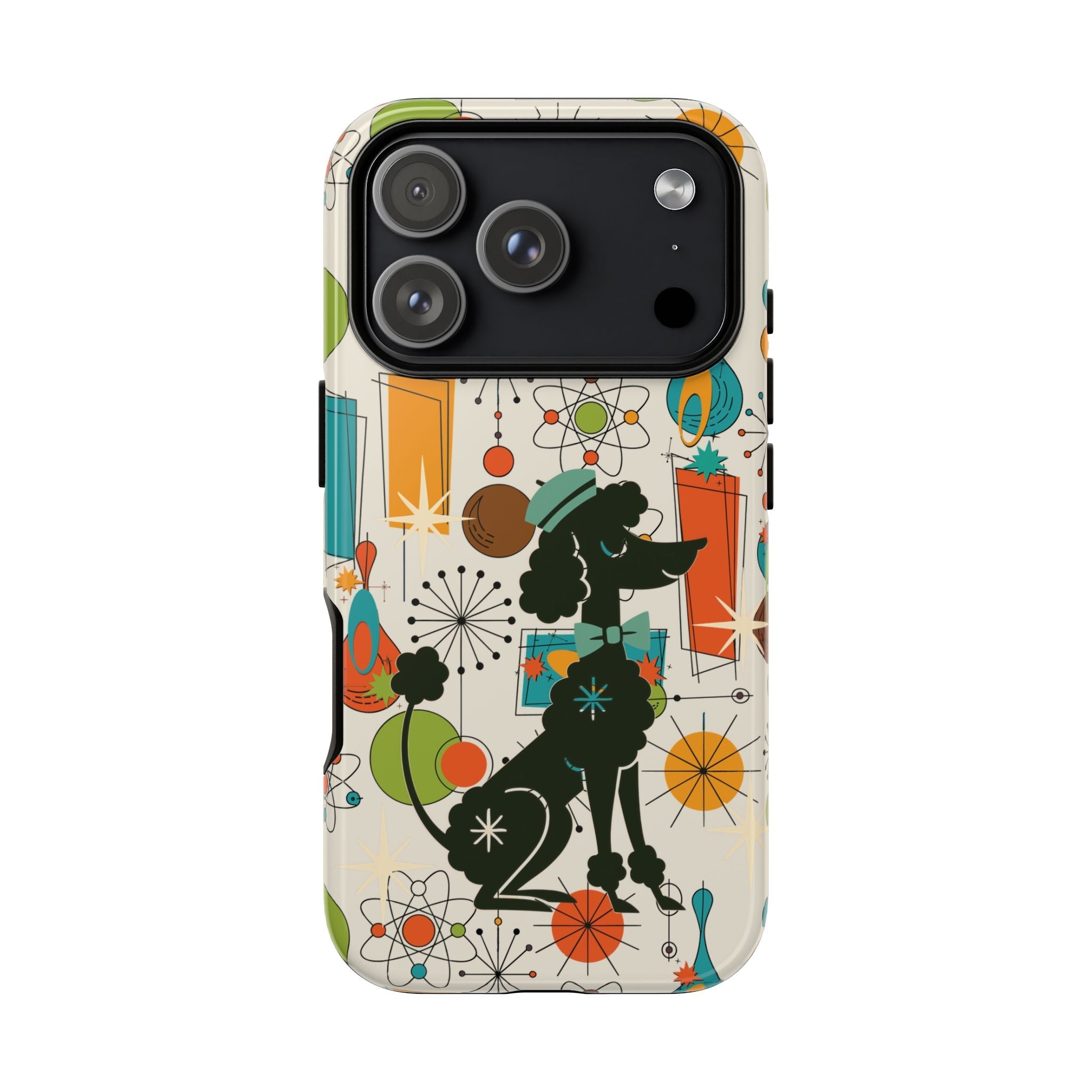 Kate McEnroe New York Atomic Poodle Mid Century Modern iPhone Case, Retro Starburst Mod CoverPhone Cases27557833768805962811