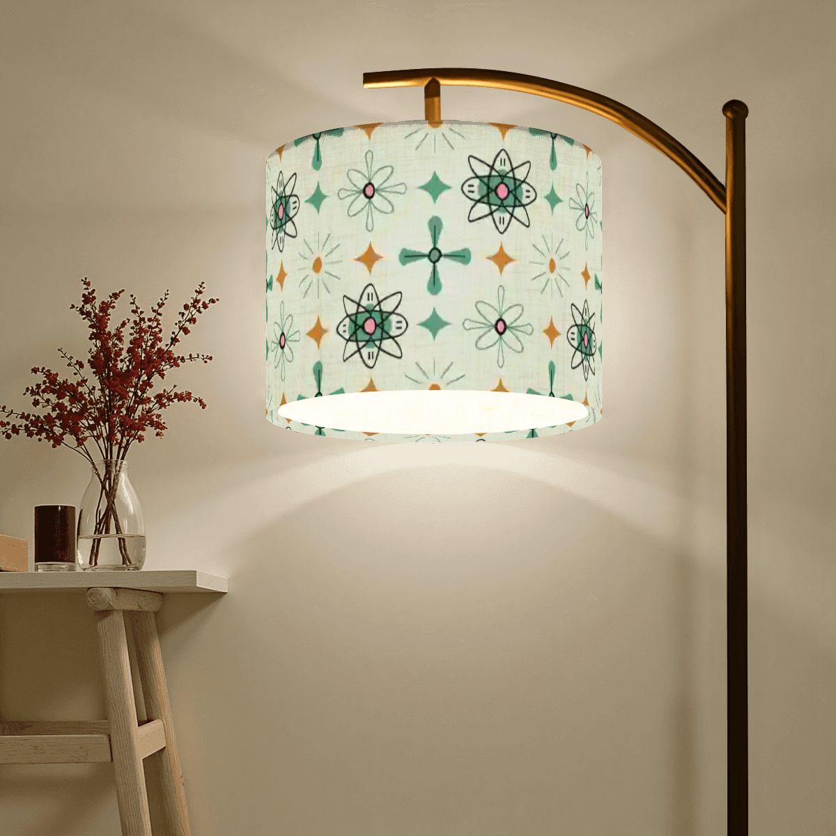 Kate McEnroe New York Atomic Starburst Arc Floor Lamp, Mid Century Modern 50s Lighting AccentArc Floor LampsaTMrTVC3qq