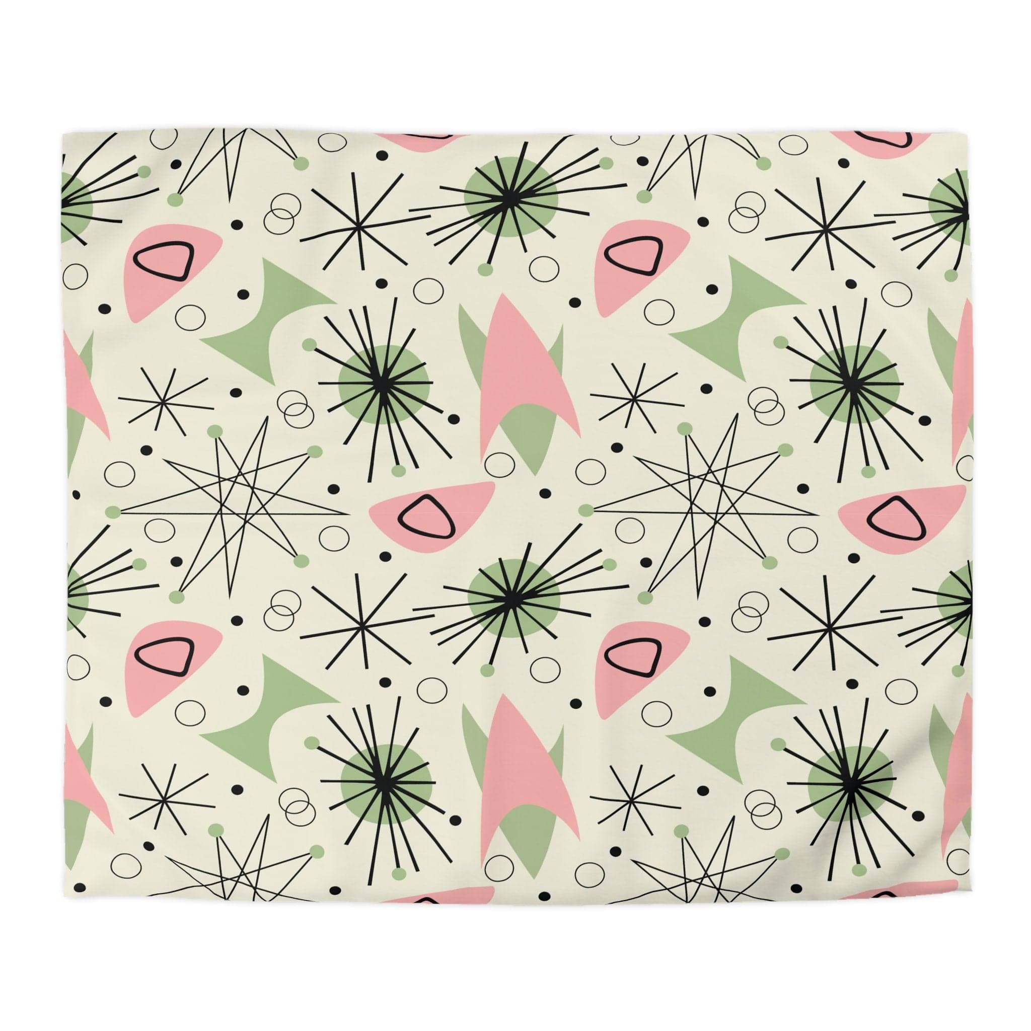 Kate McEnroe New York Atomic Starburst Duvet Cover - Vintage Retro Franciscan Inspired Mid Century Bedding - KM13839923Duvet Covers14888158938634146754