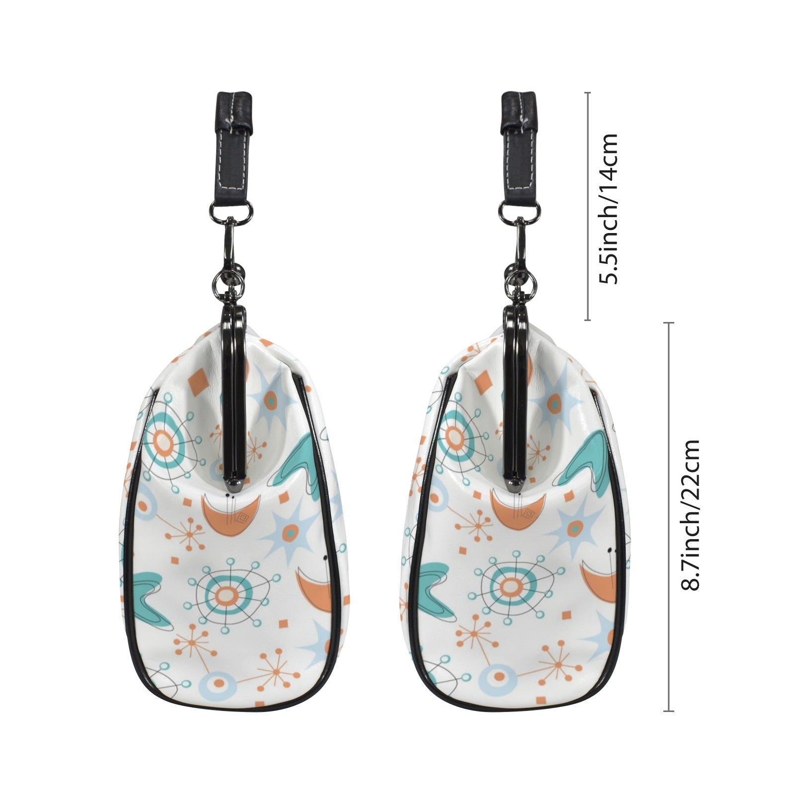 Kate McEnroe New York Atomic Starburst Mid Century Modern Kisslock Crossbody BagCrossbody BagsD3274946