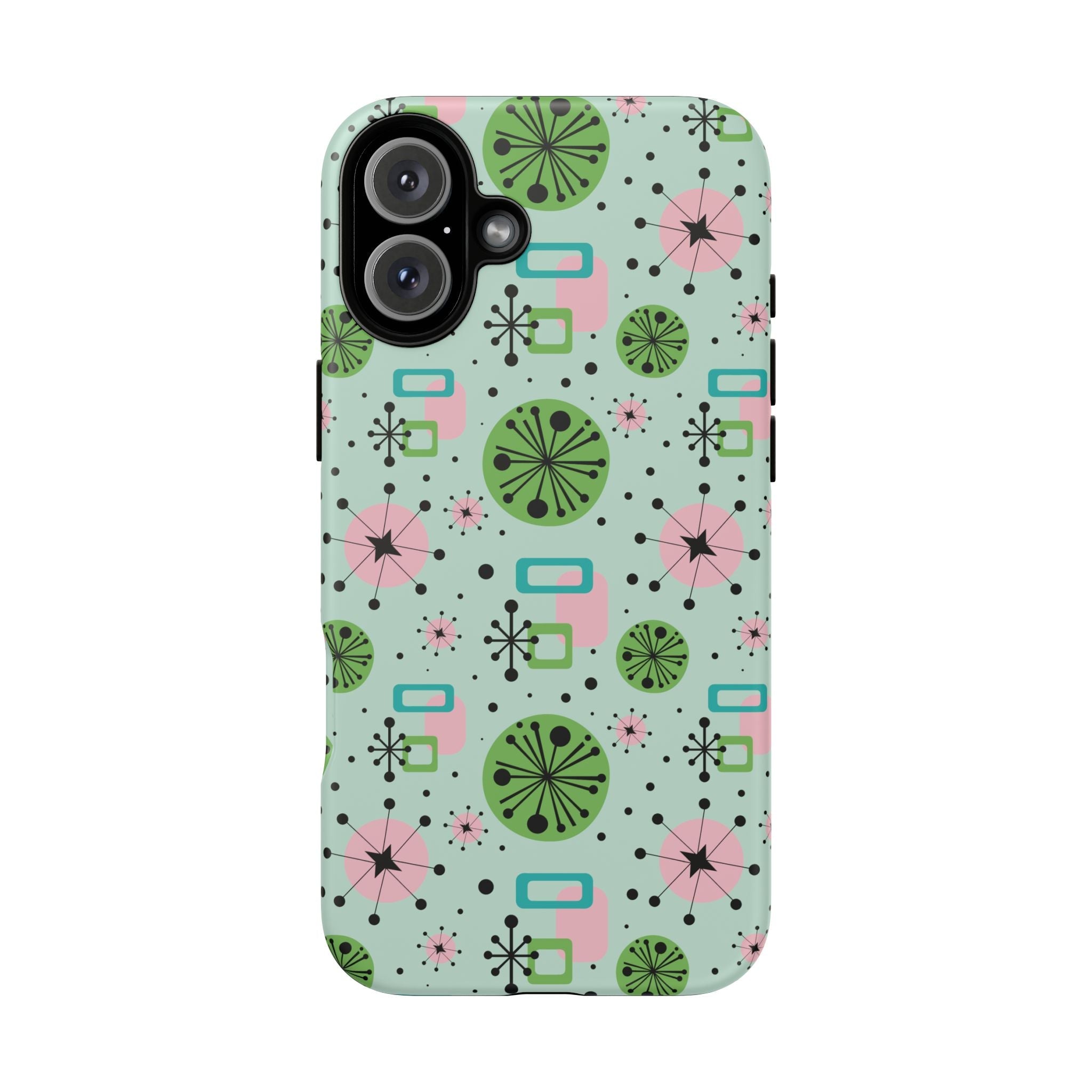 Kate McEnroe New York Atomic Starburst Sputnik iPhone Case, Retro 50s Mid Century Modern Protective Phone CoverPhone Cases12295443787571155456