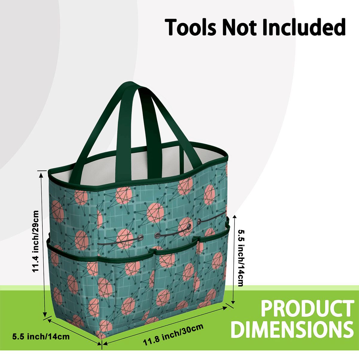 Kate McEnroe New York Atomic Starburst Teal Mid Century Modern Garden Tool BagGarden Tool BaguVS0pyVAZ8