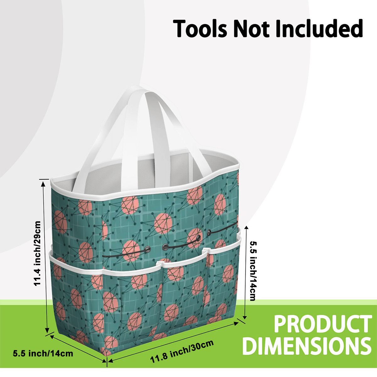 Kate McEnroe New York Atomic Starburst Teal Mid Century Modern Garden Tool BagGarden Tool BaguVS0pyVAZ8