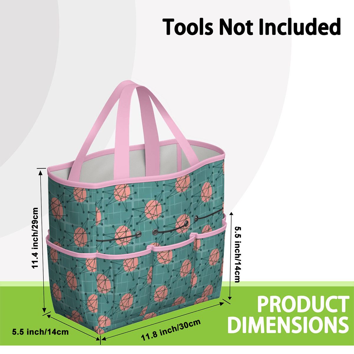 Kate McEnroe New York Atomic Starburst Teal Mid Century Modern Garden Tool BagGarden Tool BaguVS0pyVAZ8