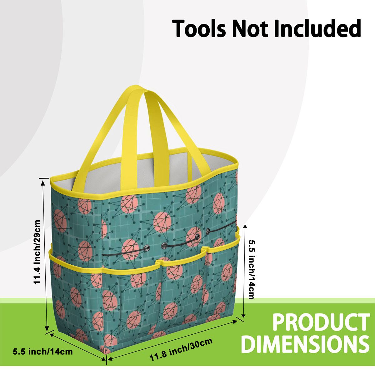 Kate McEnroe New York Atomic Starburst Teal Mid Century Modern Garden Tool BagGarden Tool BaguVS0pyVAZ8