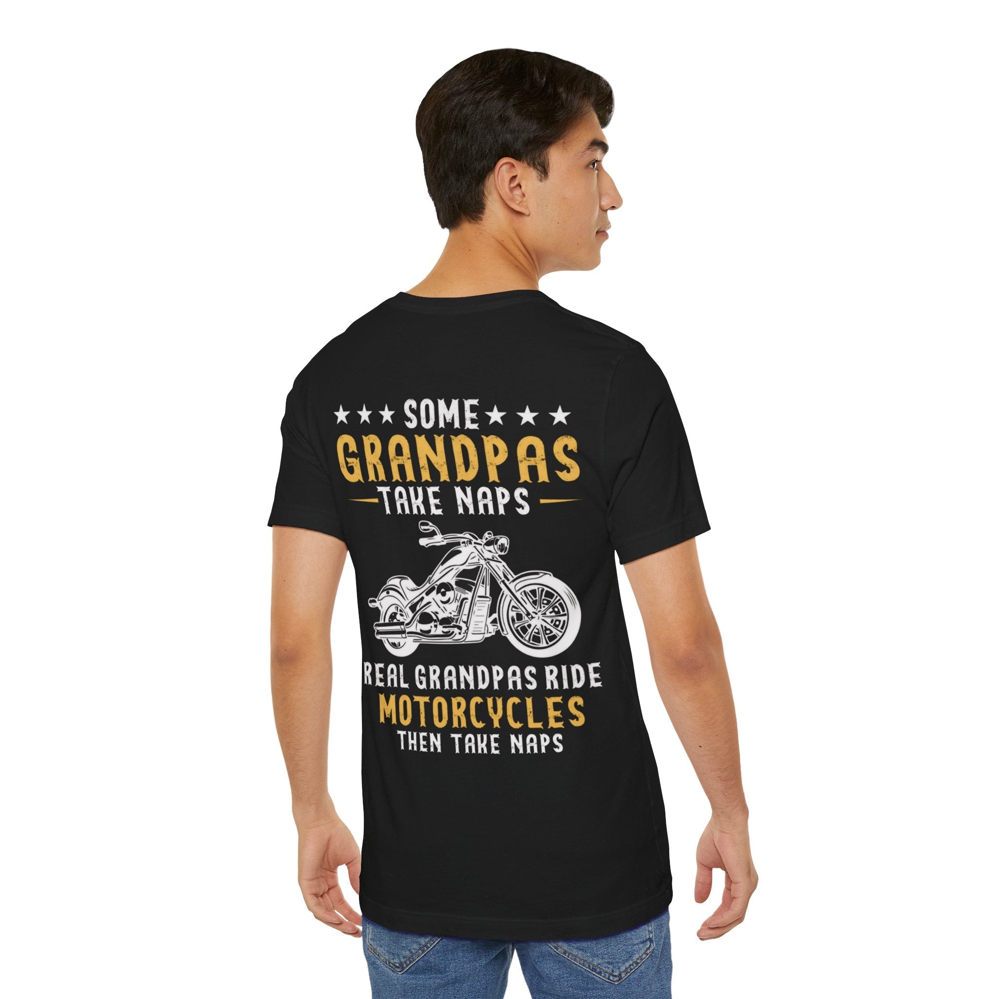 Kate McEnroe New York Biker Grandpa Shirt, Real Grandpas Ride Motorcycles Then Take Naps Shirt, Funny Biker Shirt