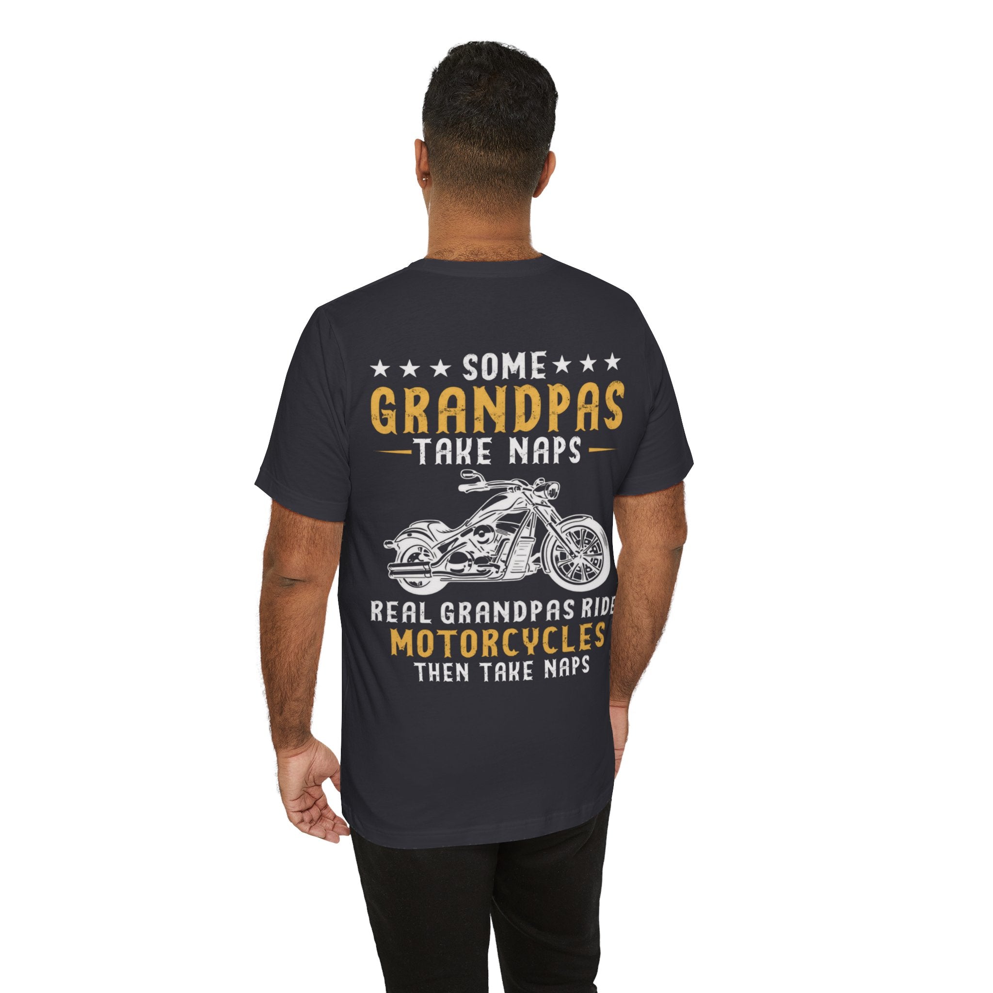 Kate McEnroe New York Biker Grandpa Shirt, Real Grandpas Ride Motorcycles Then Take Naps Shirt, Funny Biker Shirt