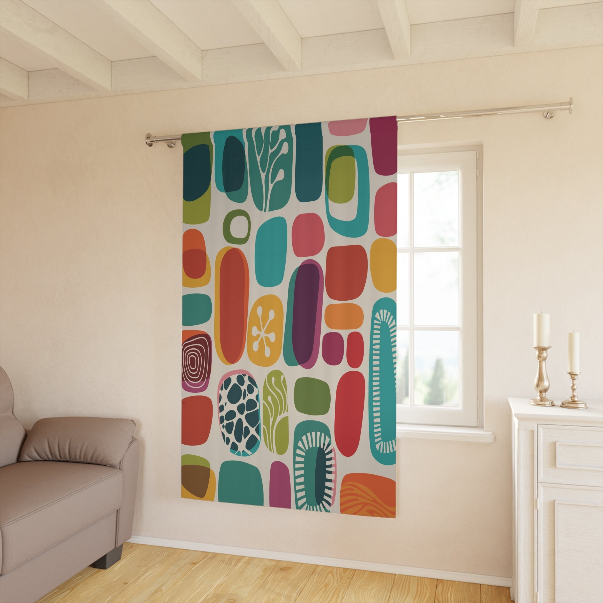 Kate McEnroe New York Blackout & Sheer Window Curtains in Mid Century Modern Boho Retro PrintWindow Curtains30231019153955019716-2