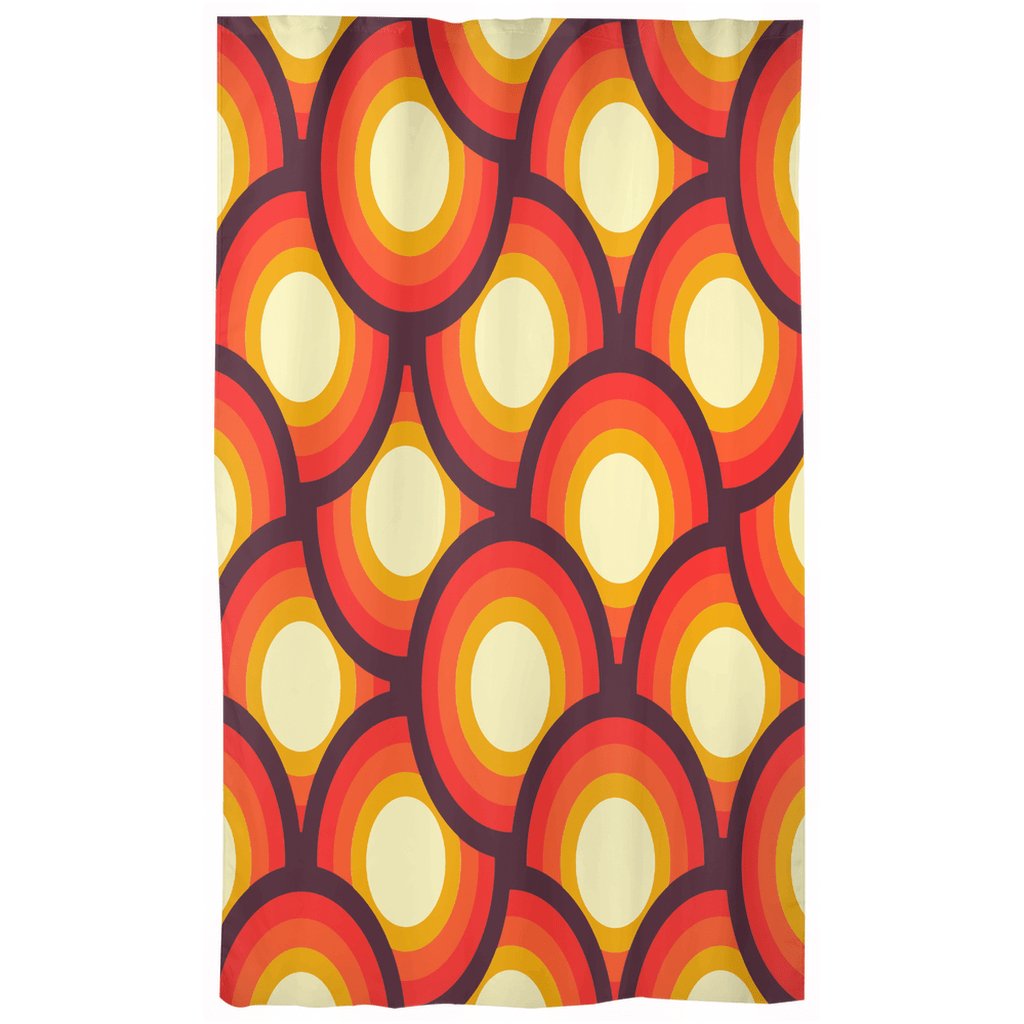 Kate McEnroe New York Blackout & Sheer Window Curtains in Mid Century Modern Geometric CirclesWindow CurtainsCurtainBlackout - 50x84 - SinglePanel - 20220710155527517