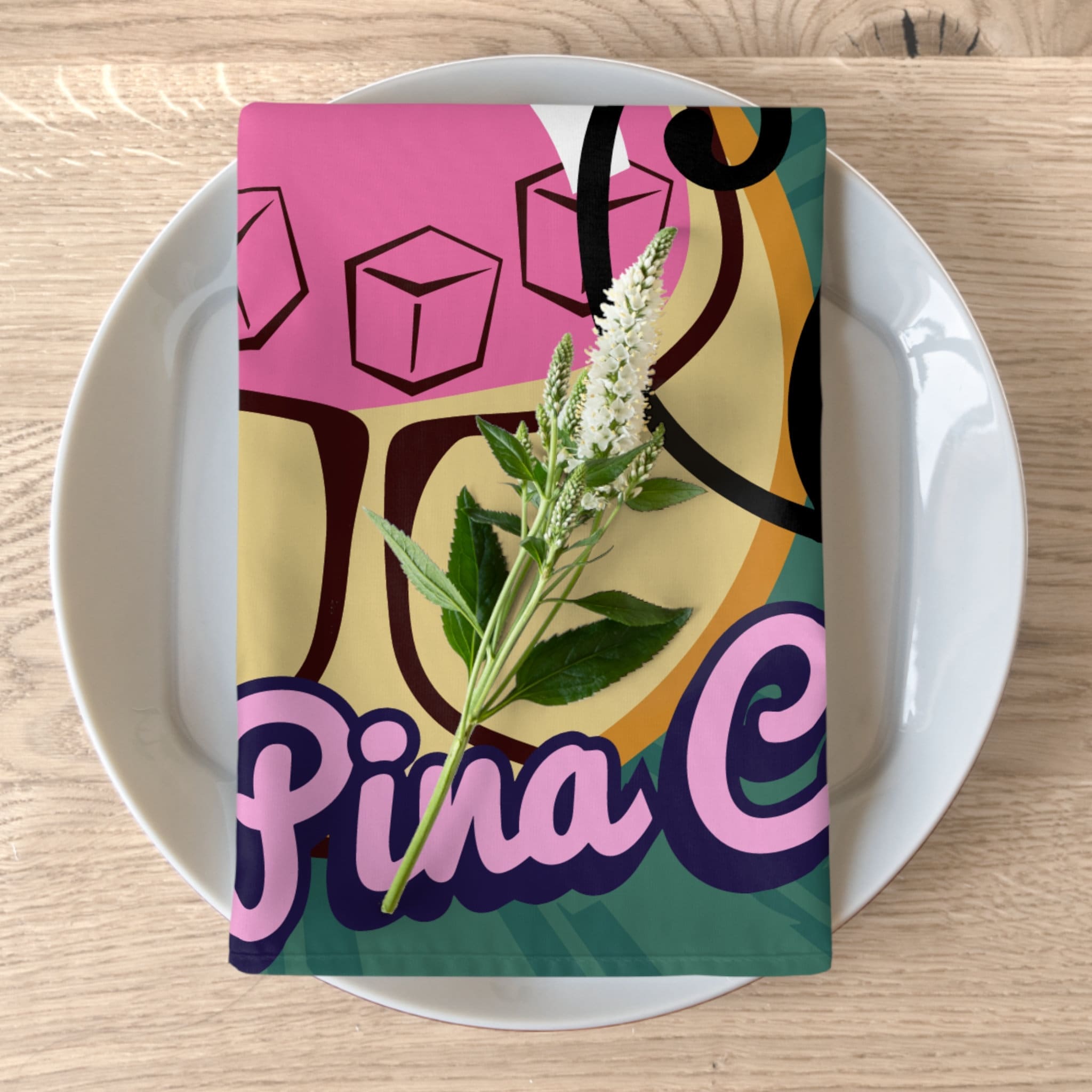 Kate McEnroe New York Cats, Cocktails and Catnaps Napkins, 1950s Vintage Diner Atomic Cat Poster Art, Mid Century Modern Retro Table Linens - KM13519623Napkins87403294946545323071